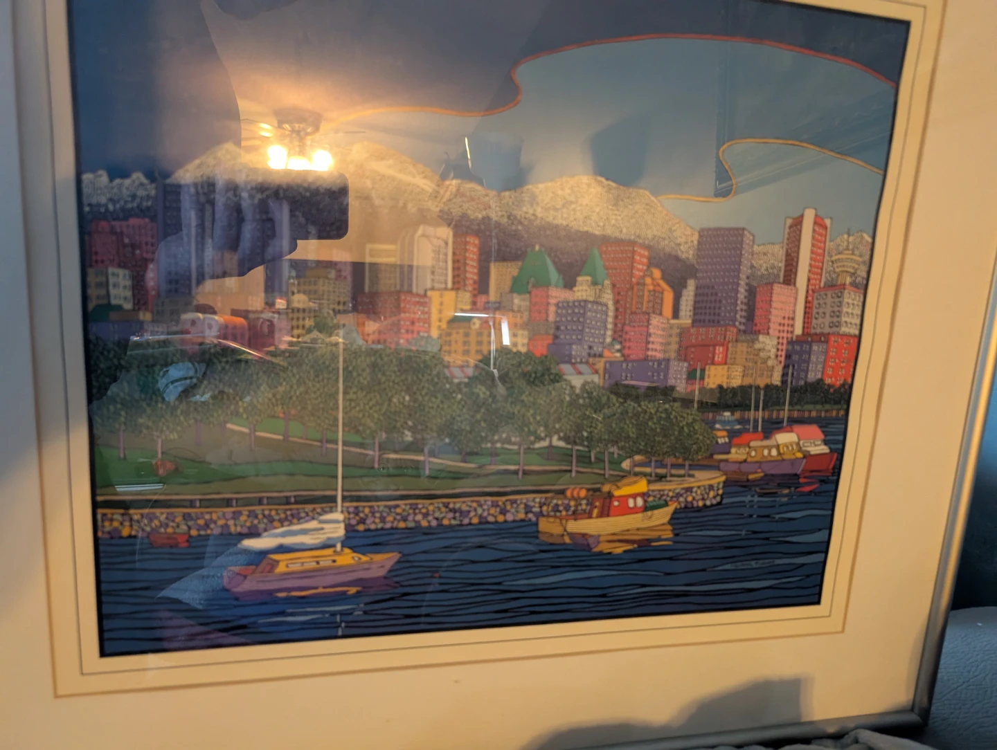 Framed Art Print - Vancouver Skyline