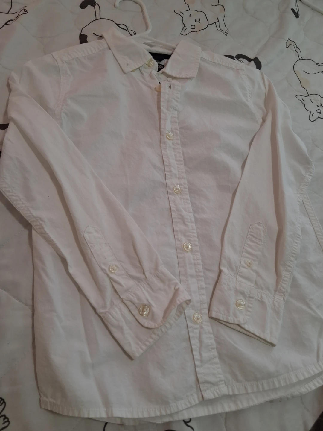 OshKosh B'gosh White Button-Down Shirt 10/10A