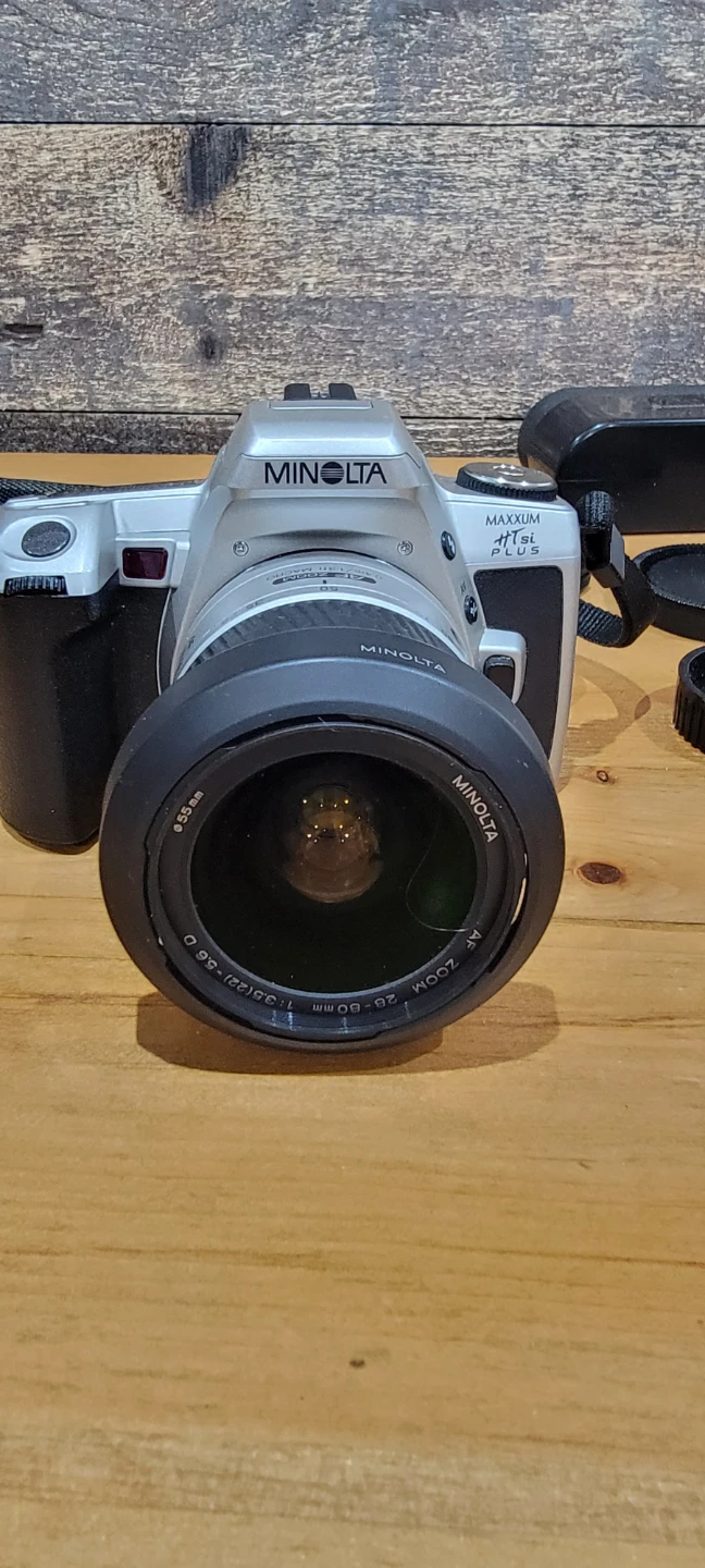 Minolta Maxxum 404si Plus 35mm Film Camera with Flash & Lens - photo 2