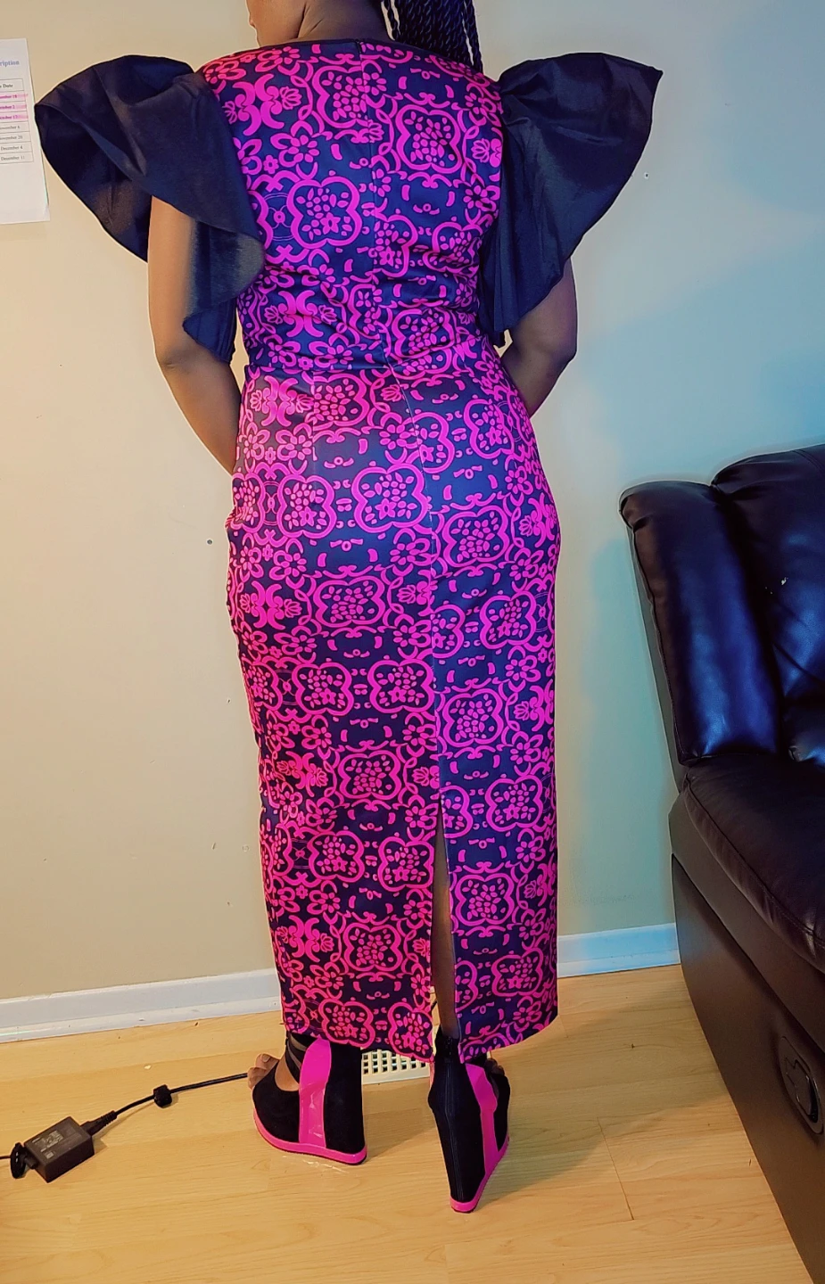Pink and Black party dress - photo 4