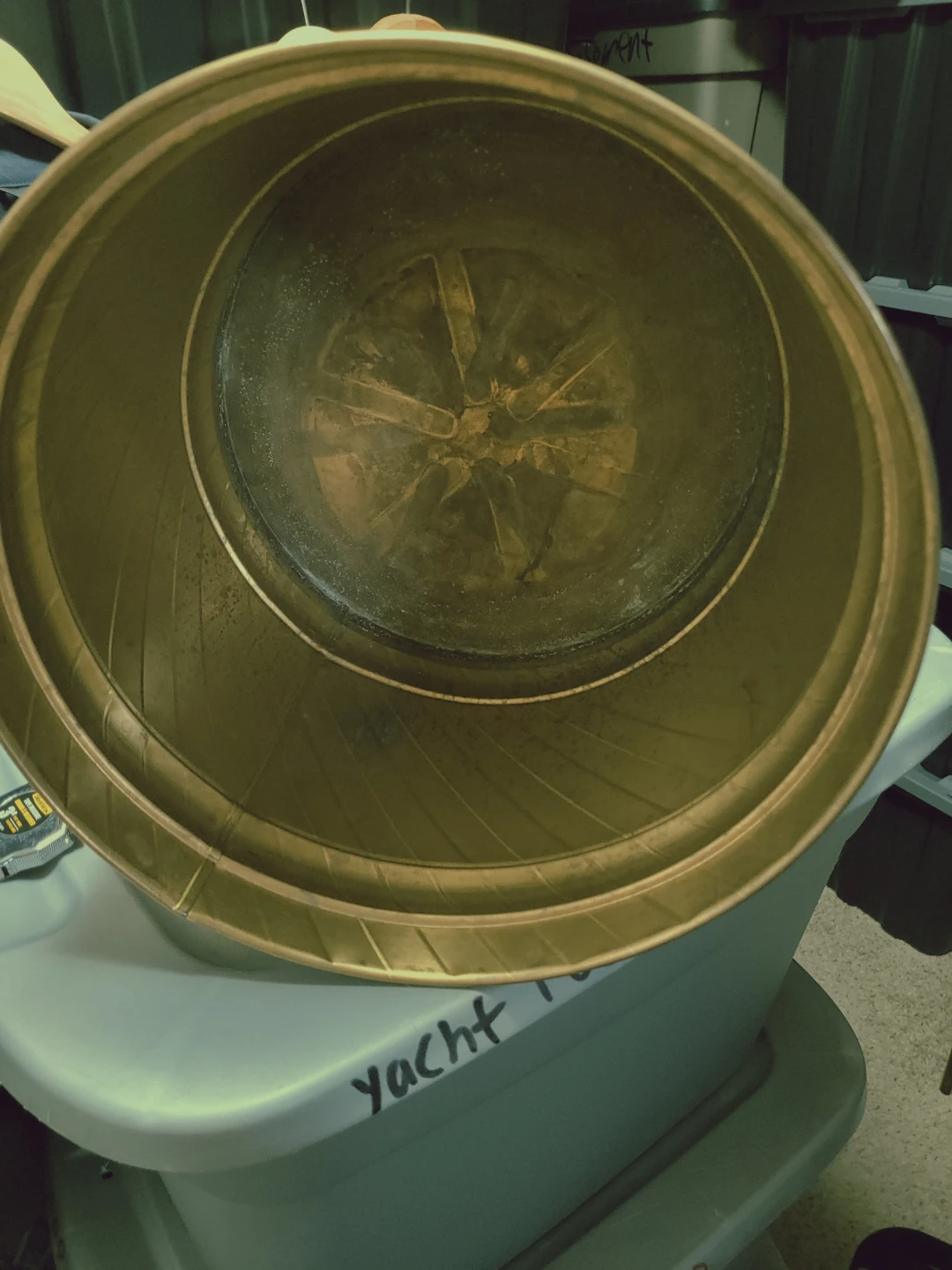Vintage Brass Planter Pot Holder - photo 3