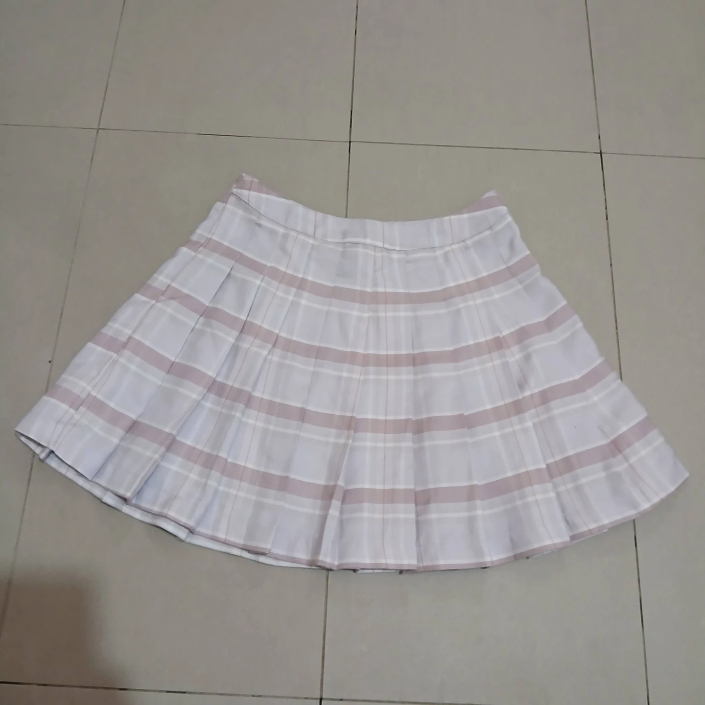 ⚽ Purple Plaid Pleated Mini Skirt