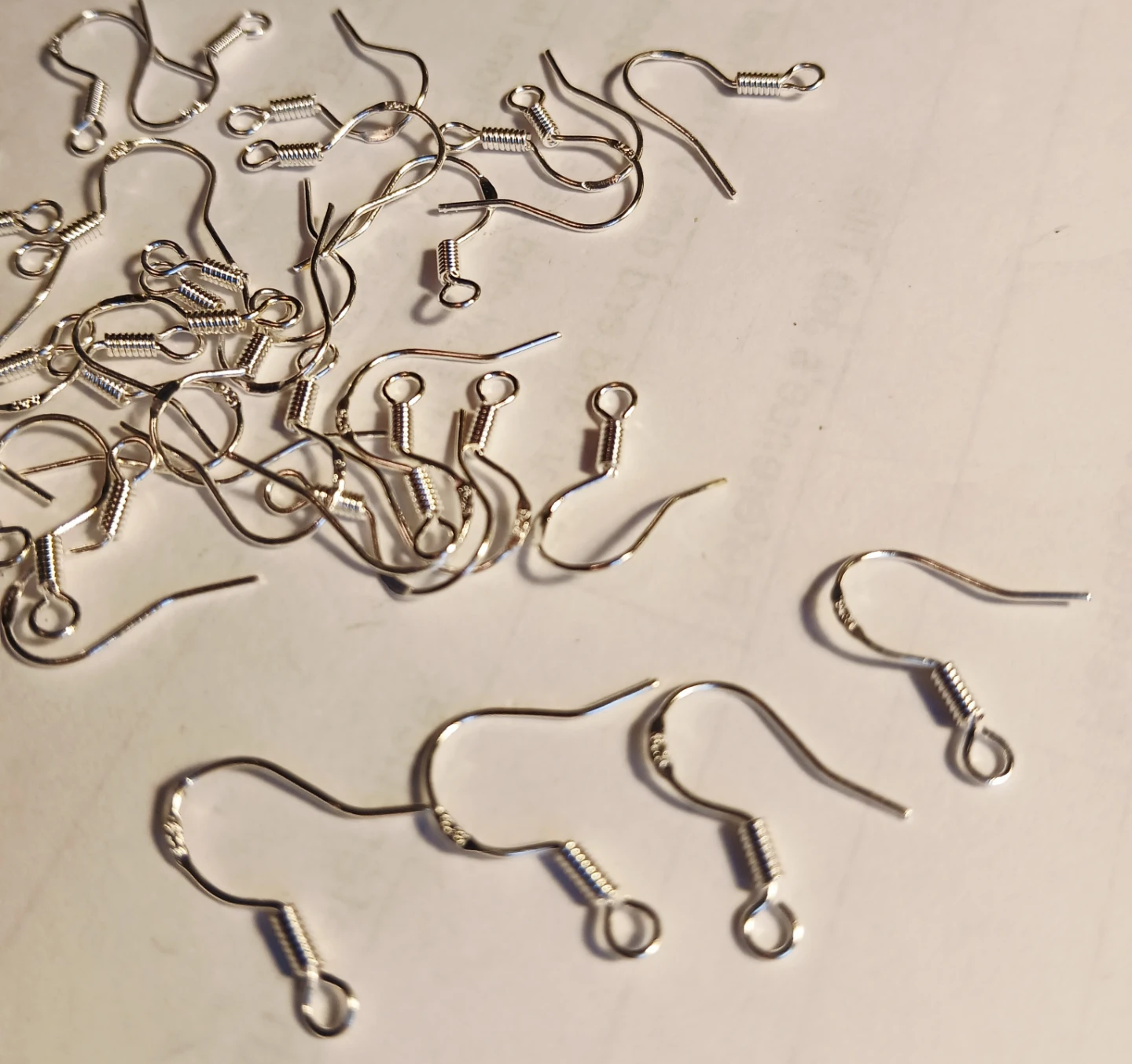 Lot of 10 Silver Earring Hooks - photo 3
