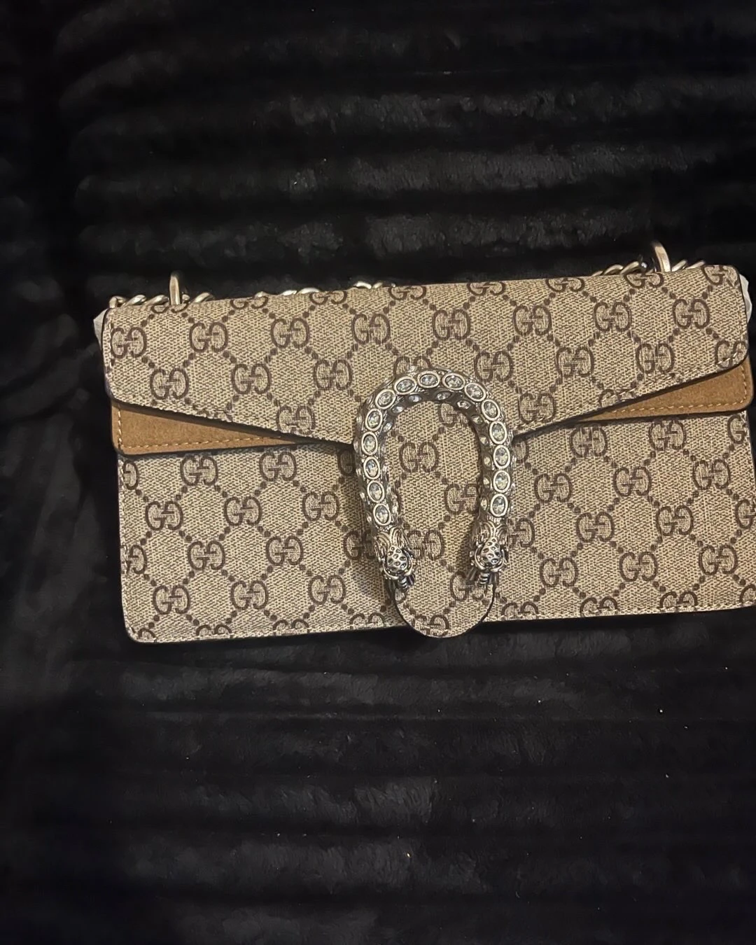 Gucci Monogram Chain Shoulder Bag
