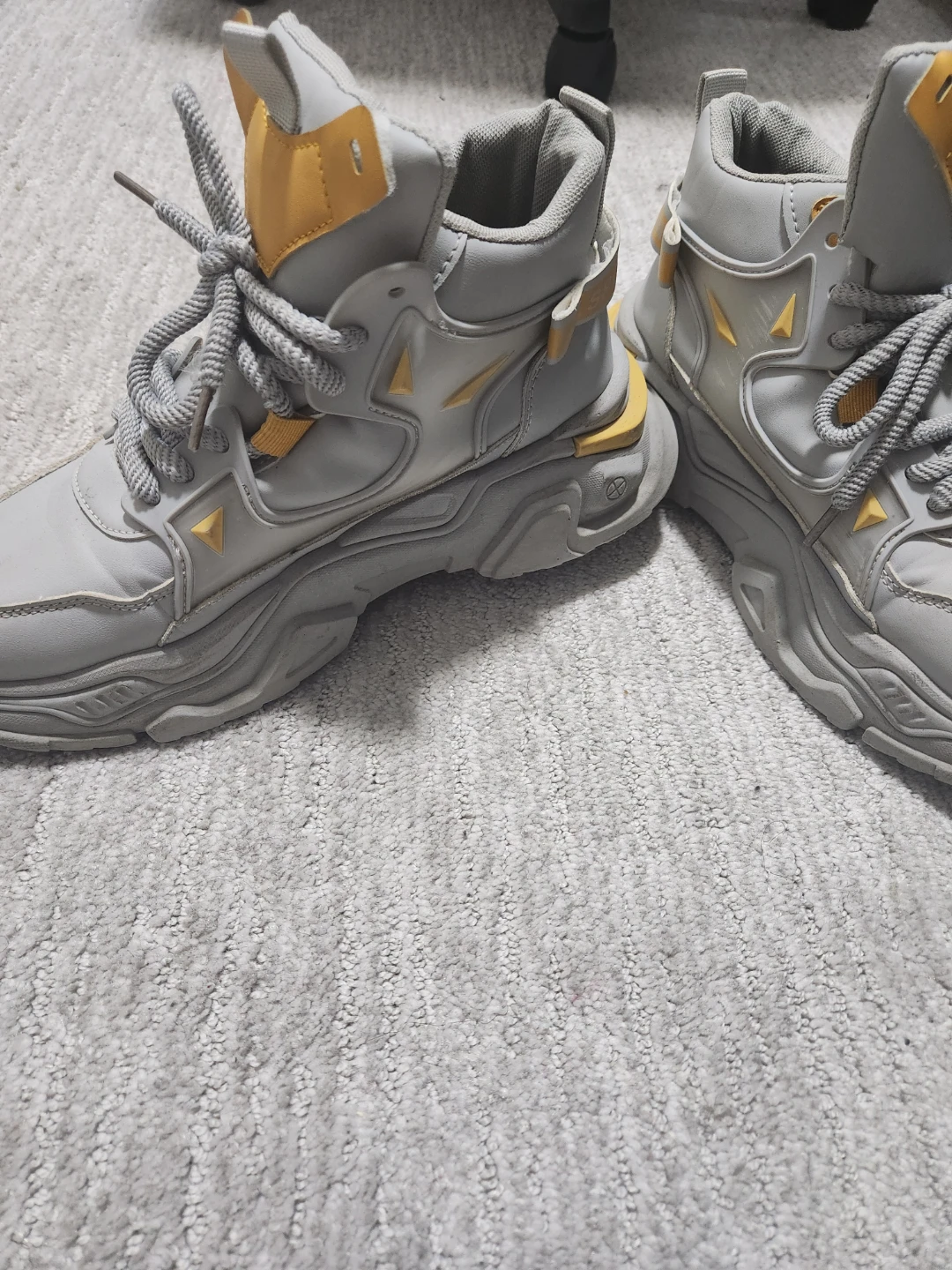 Grey and Yellow Chunky Sneakers⚽ - photo 2