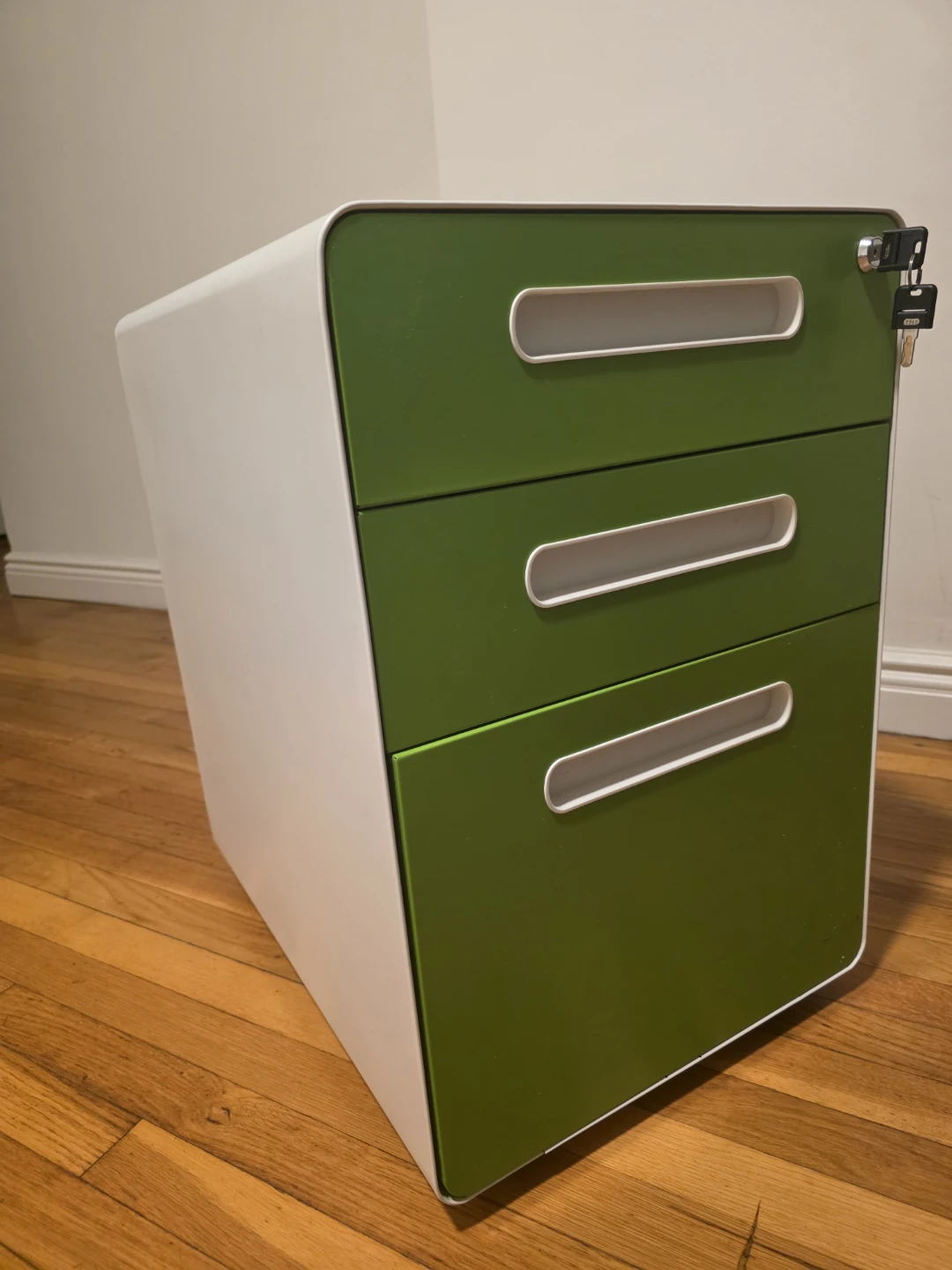 3-Drawer Rolling File Cabinet