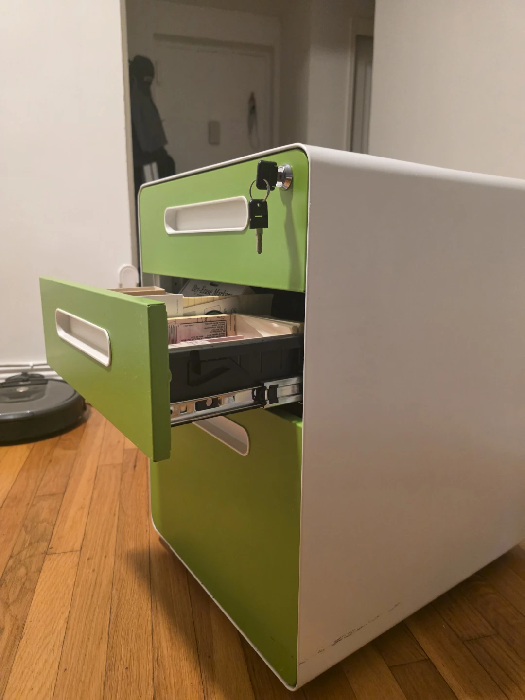 3-Drawer Rolling File Cabinet - photo 3