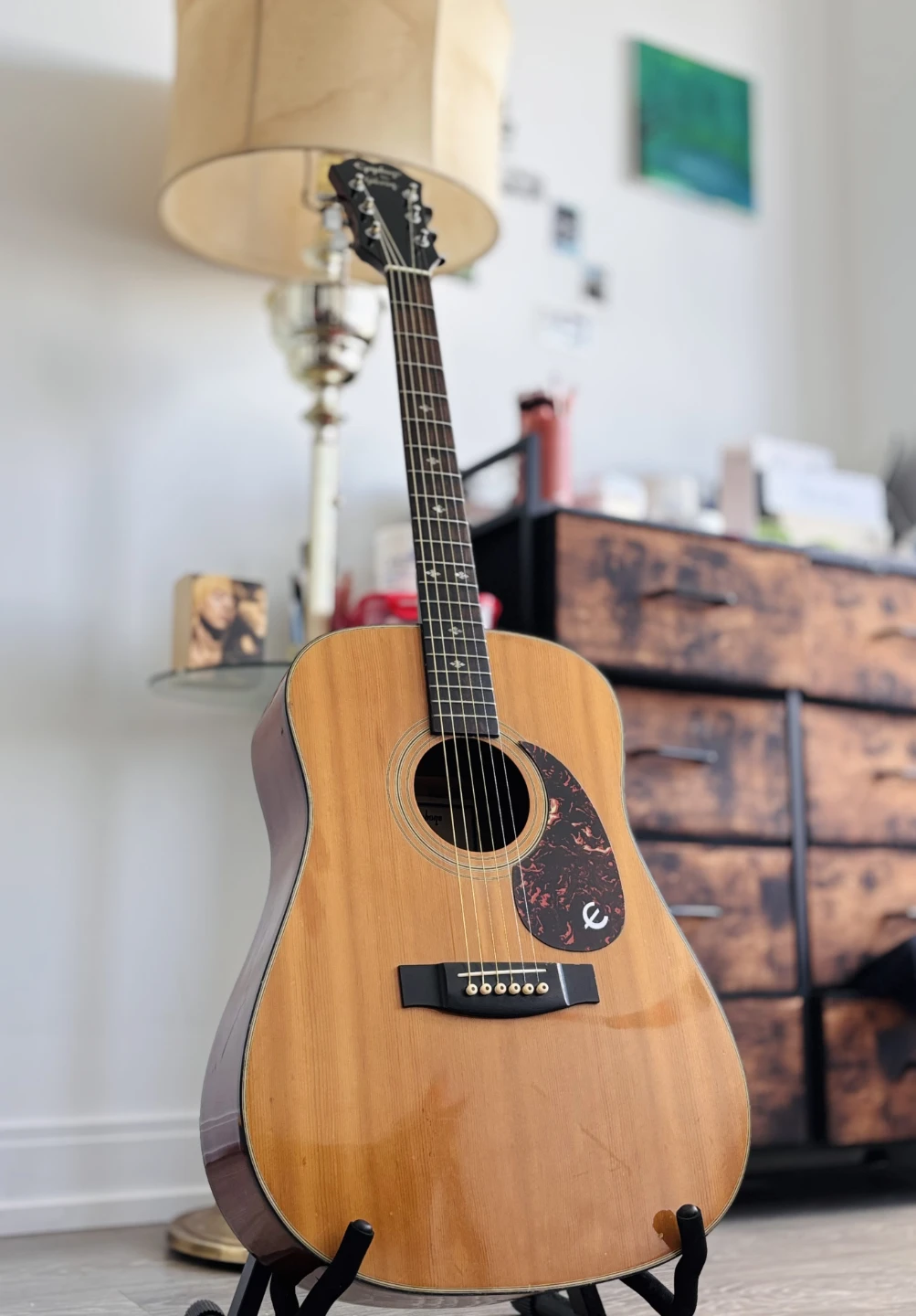 Vintage 1987 Korean Made Epiphone acoustic guitar - photo 3