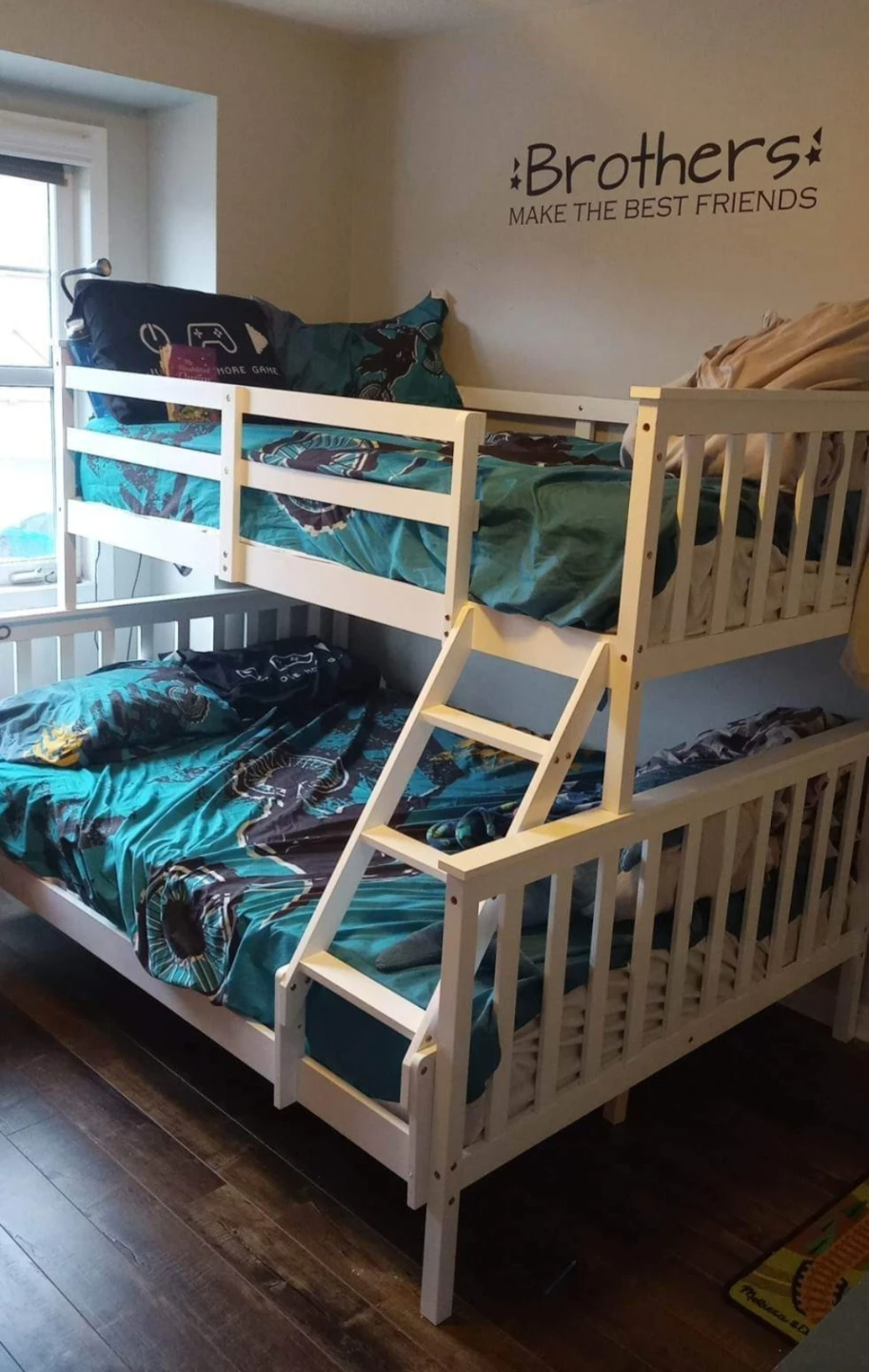 White Bunk Bed twin/full in the box