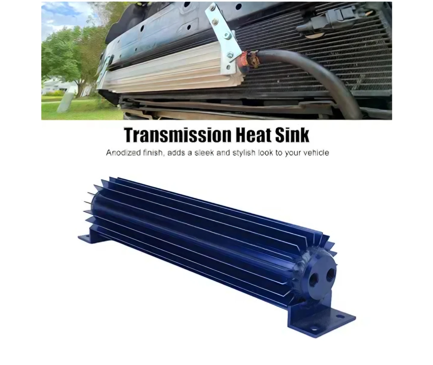 Blue Aluminum Transmission Oil Cooler - photo 5