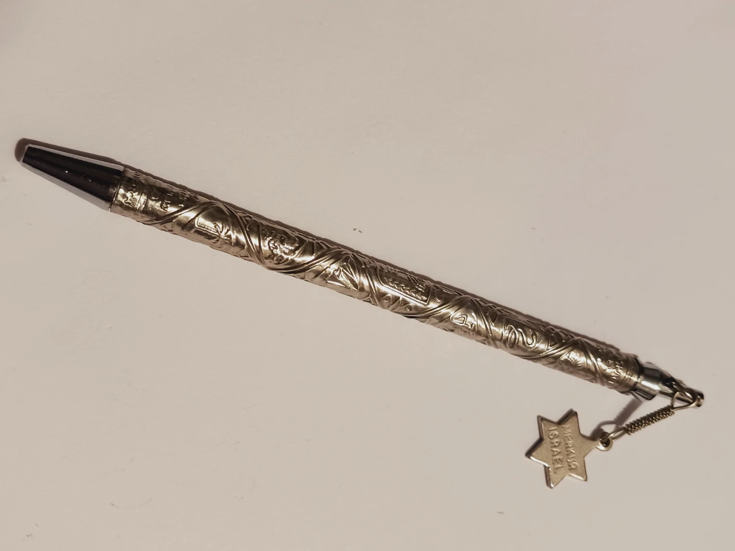 Judaica Israel Sterling Silver Pen with Star of David Charm - photo 5