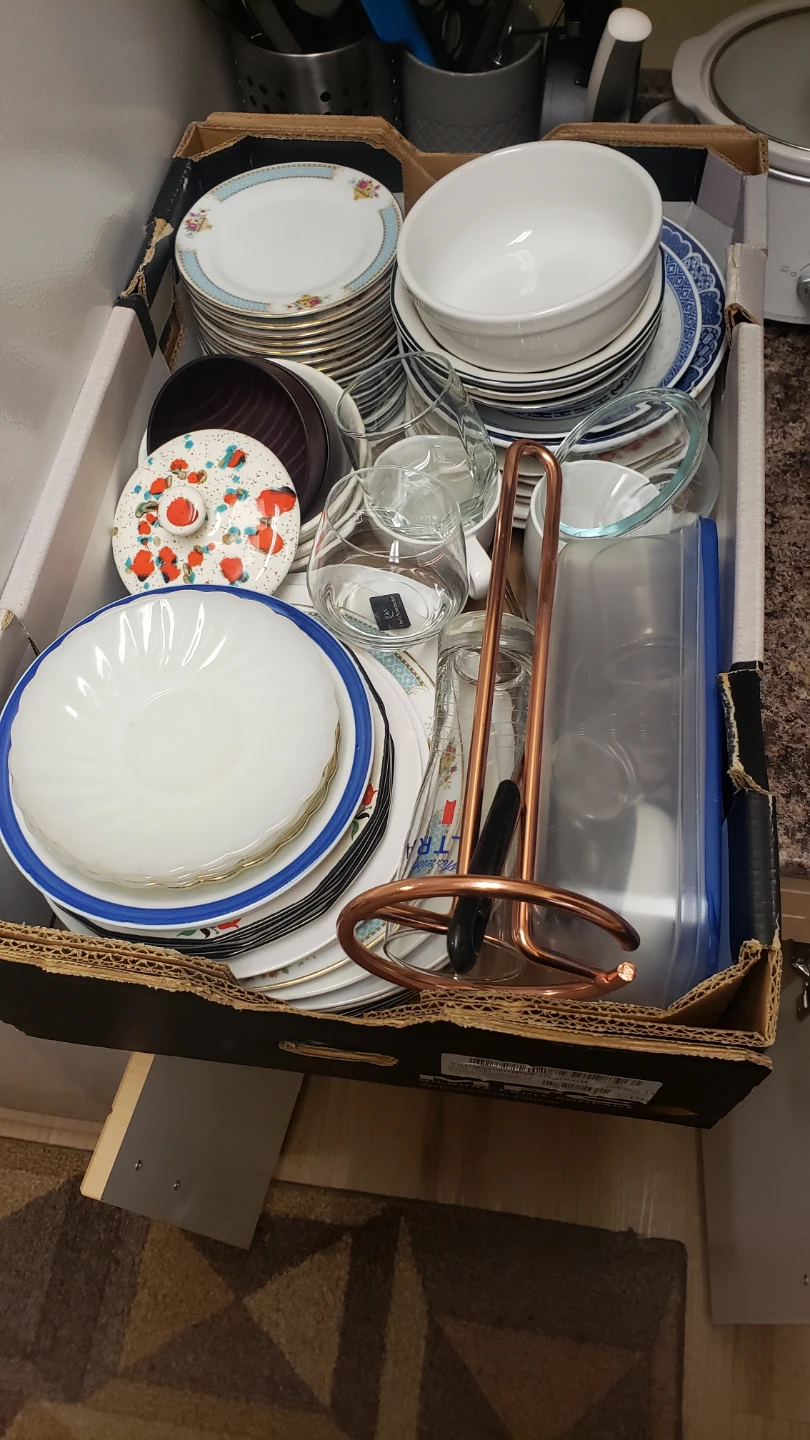 Box Of Dishes 20$