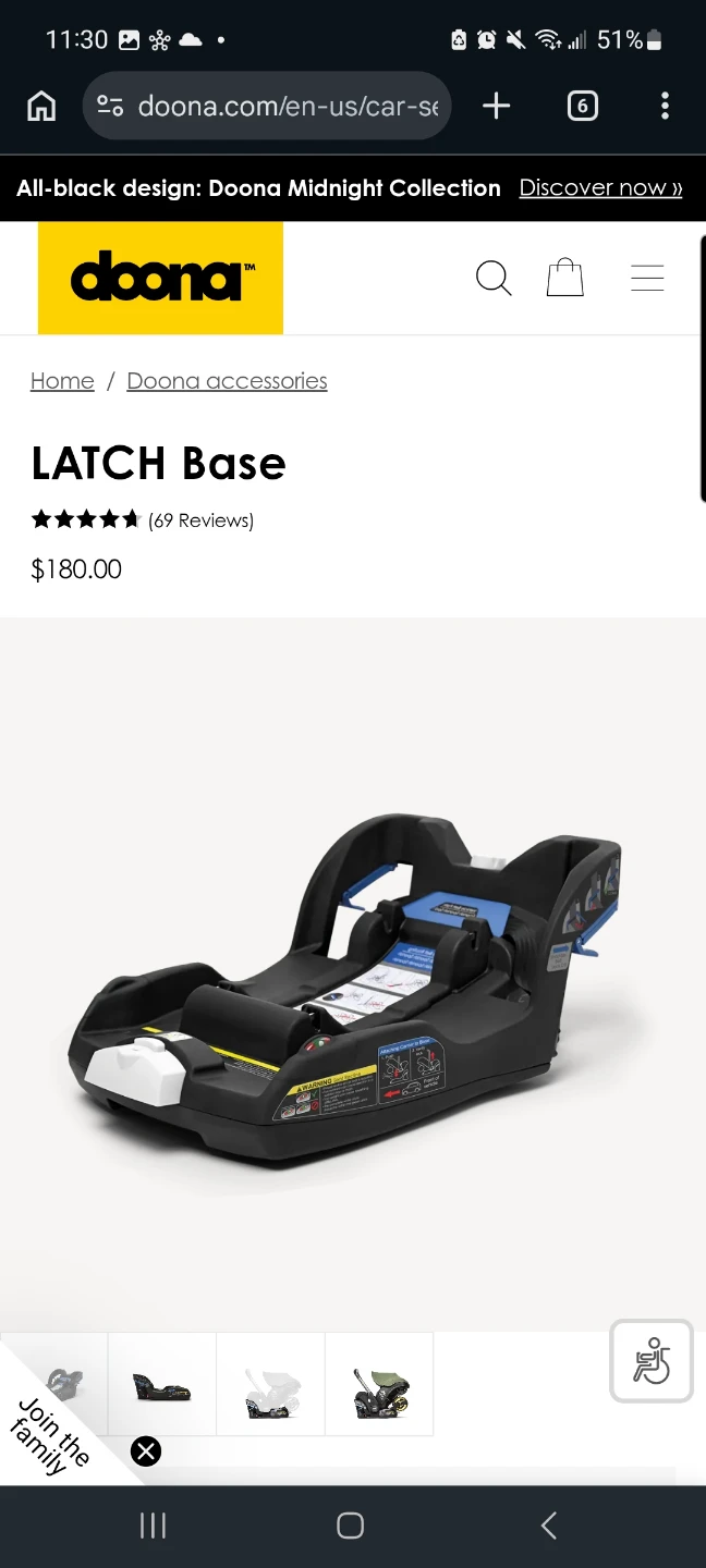 Doona Latch Base Car Seat Base #freecycle