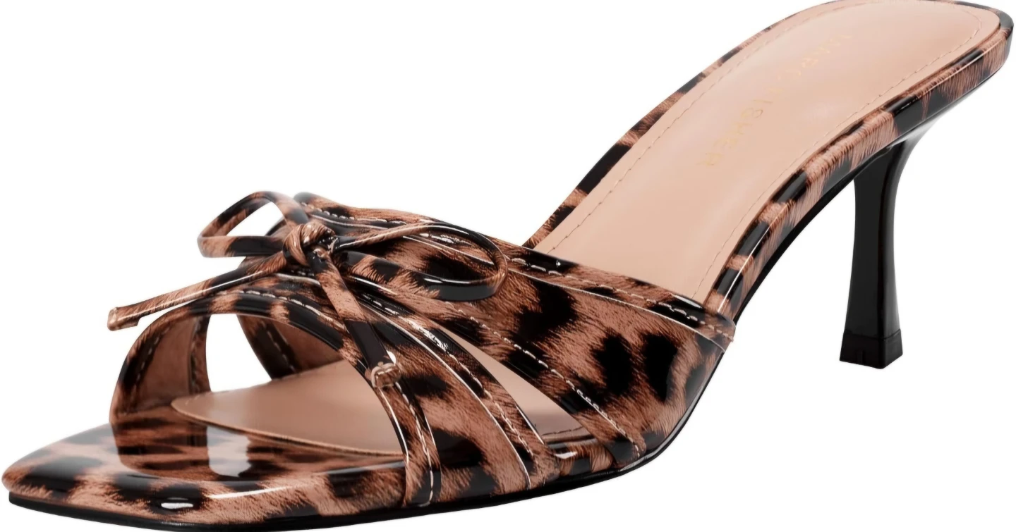 Marc Fisher Leopard Print Heeled Mules - Size 6.5M - photo 2