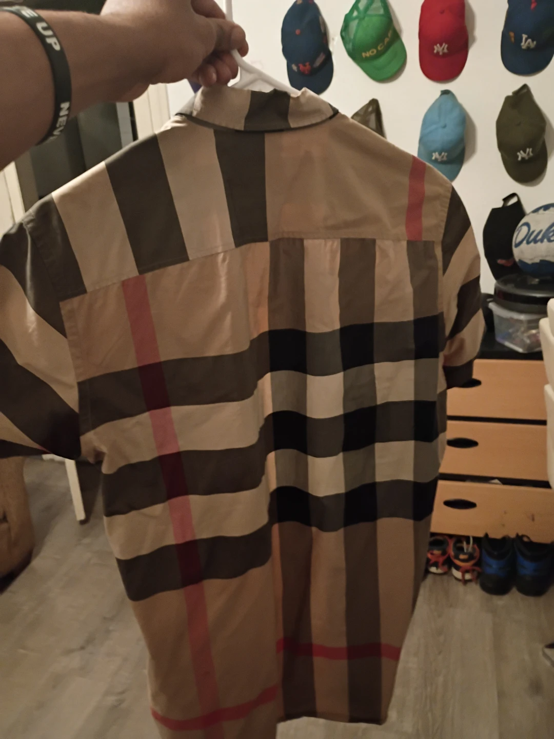 Burberry Nova Check Short Sleeve Button Up Shirt