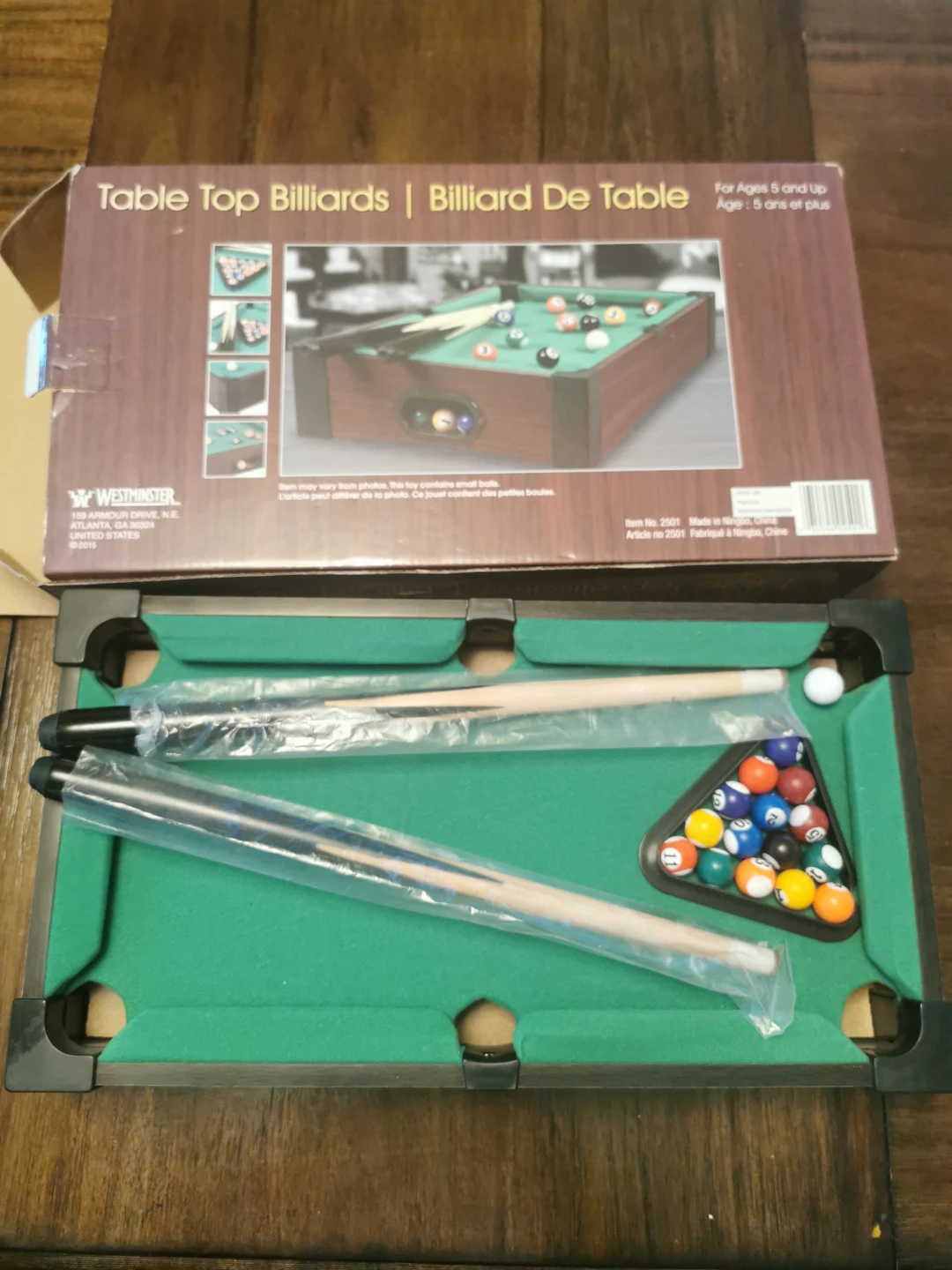 Westminster Table Top Billiards Set