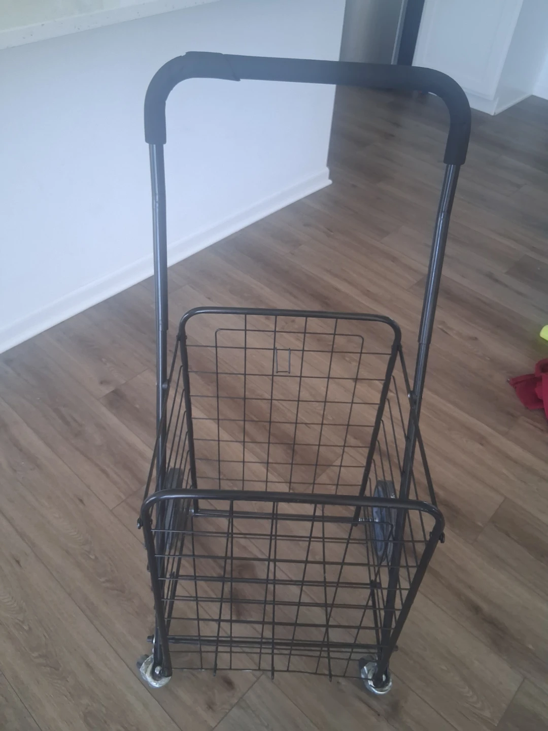 Black Rolling Shopping Cart