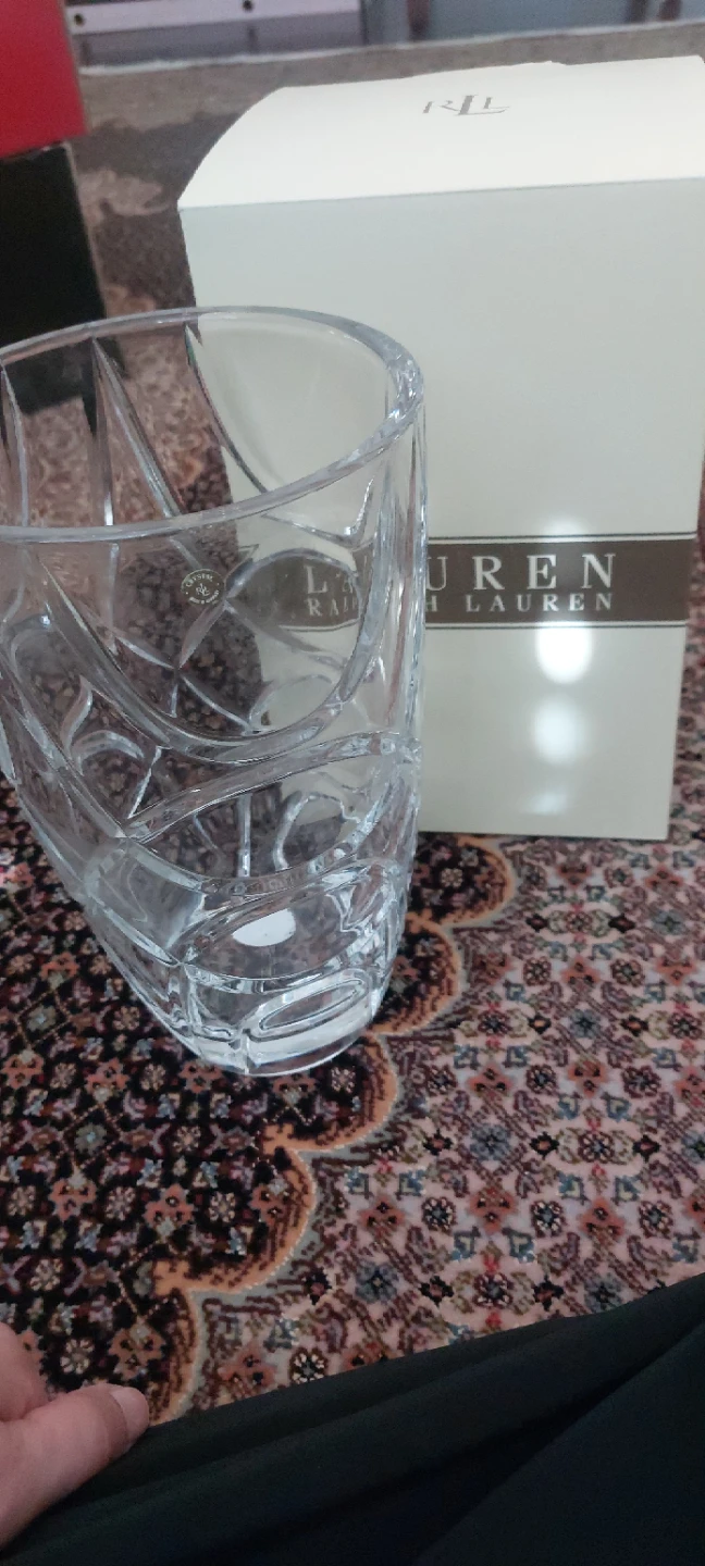 Ralph Lauren Royalton Crystal Vase 10" - photo 3