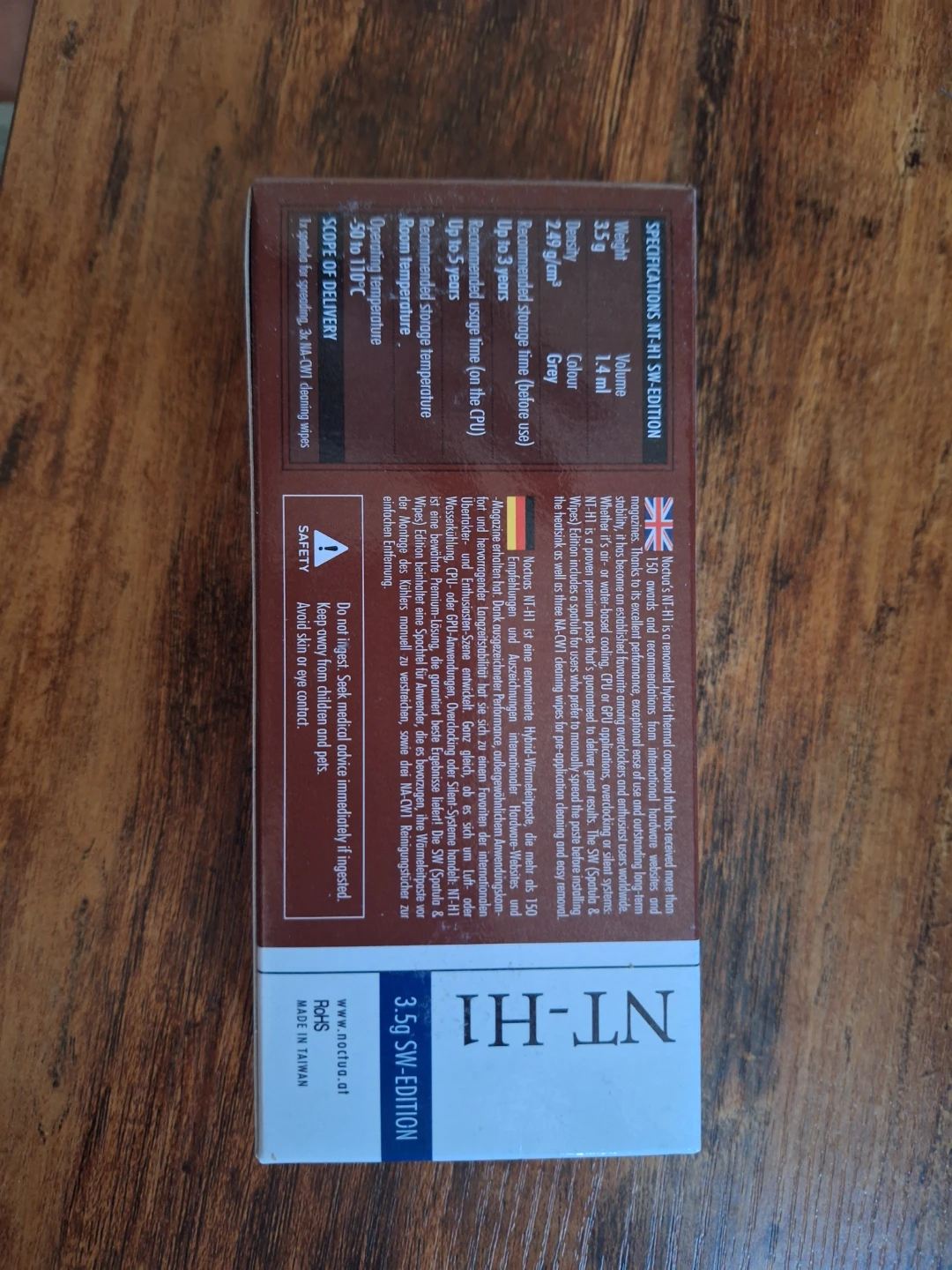Noctua NT-H1 3.5g Thermal Paste SW-Edition - photo 2