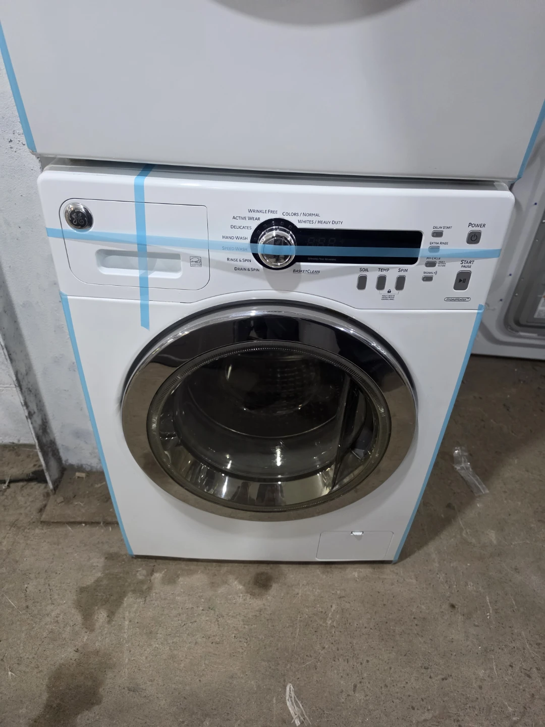 GE 24" White Front-Load Stackable Washer & Electric Dryer Set - photo 2