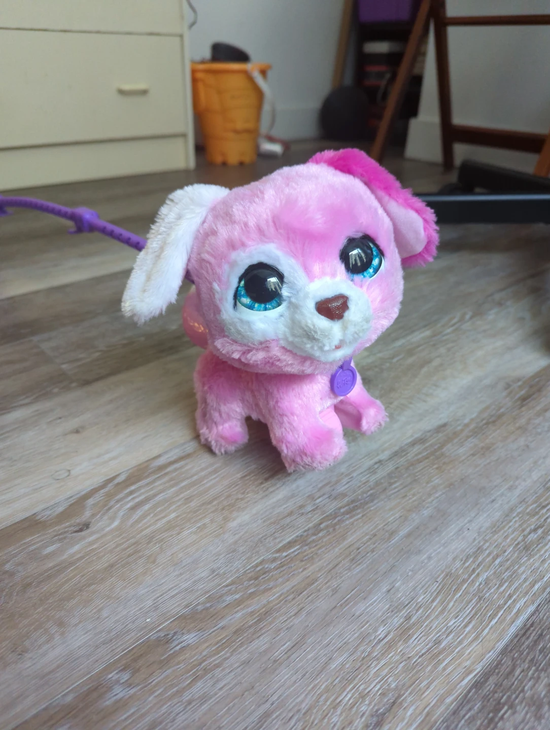 Pink Plush Interactive Puppy Toy ⚽