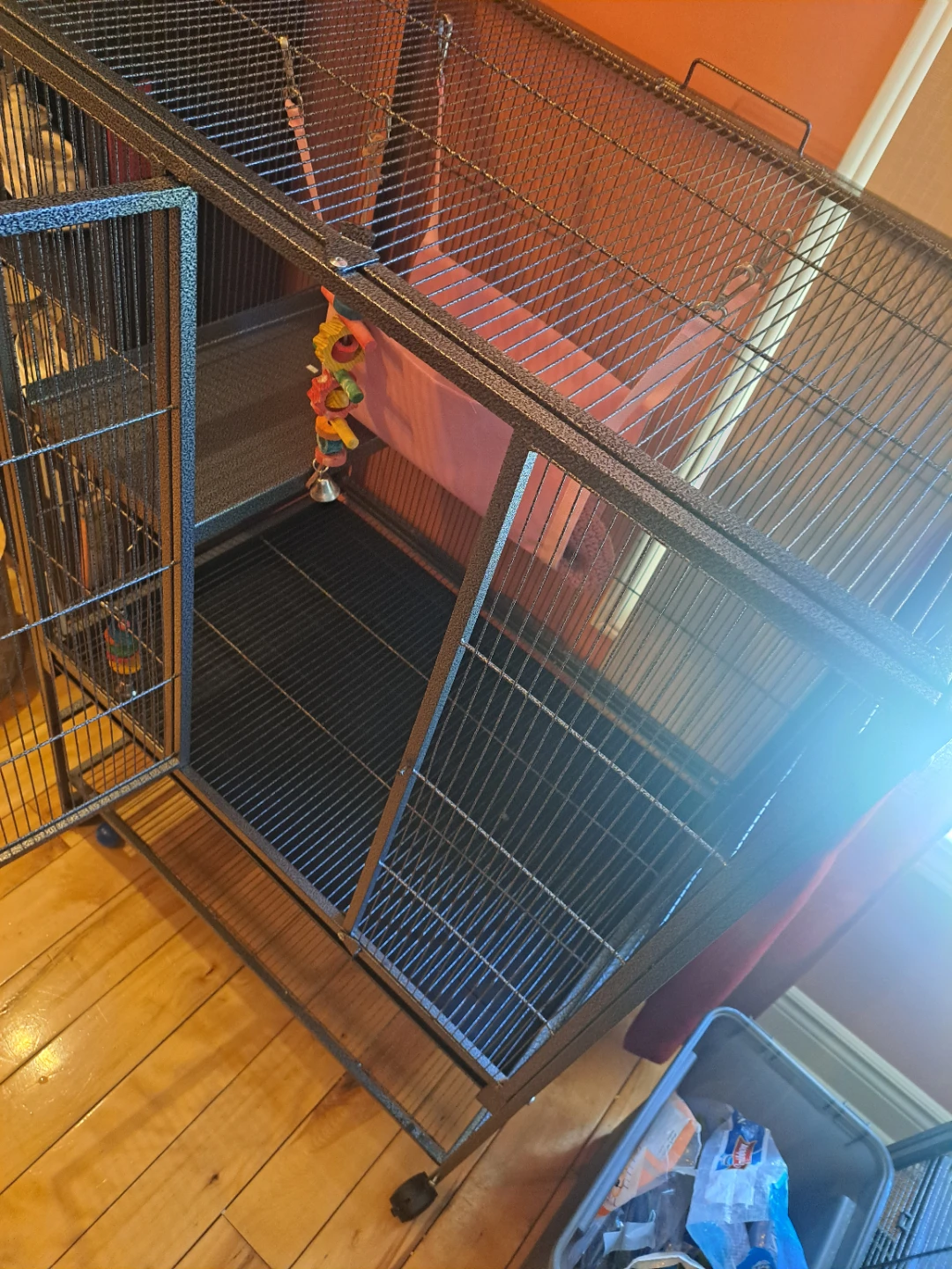 Large Metal Pet Cage with Hammock and Toys - photo 4