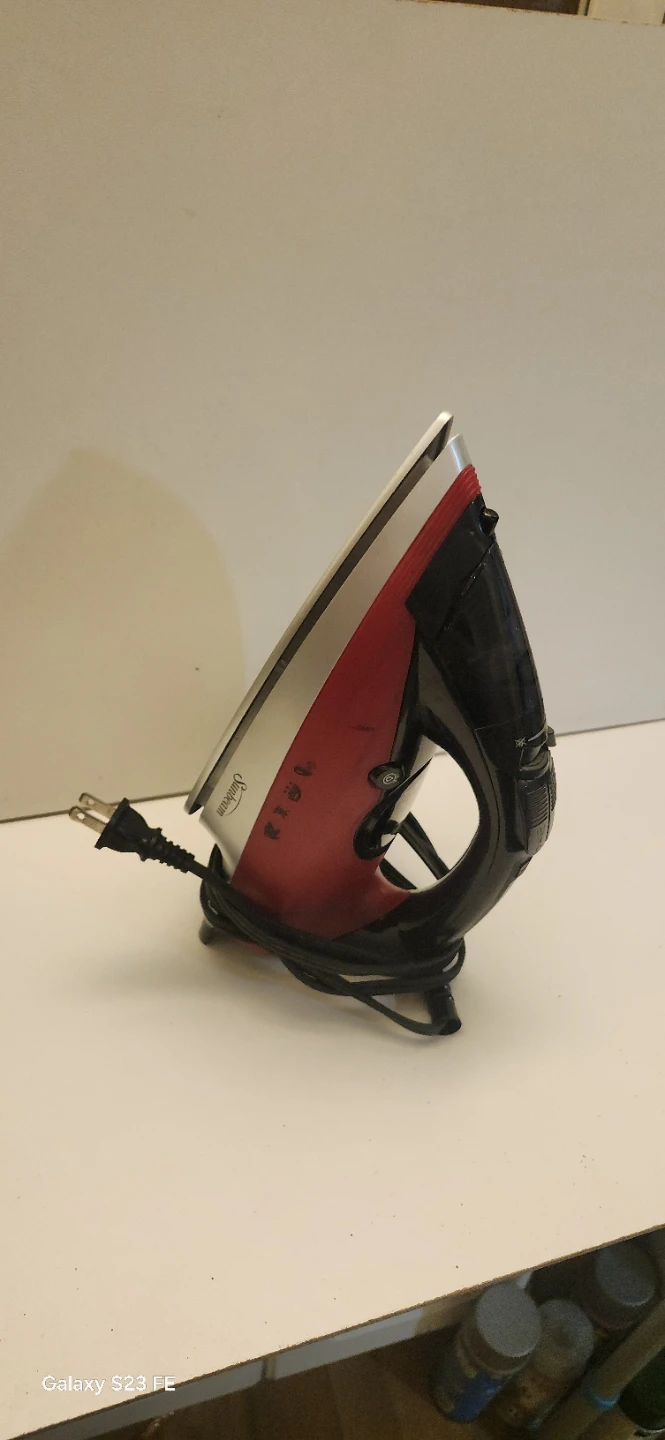 Sunbeam Red and Black Steam Iron