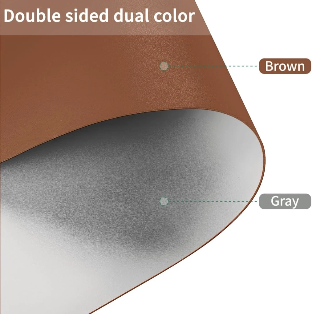 Leather Table, Countertop Mat, Protector 12"x42" Duel Colour - photo 3
