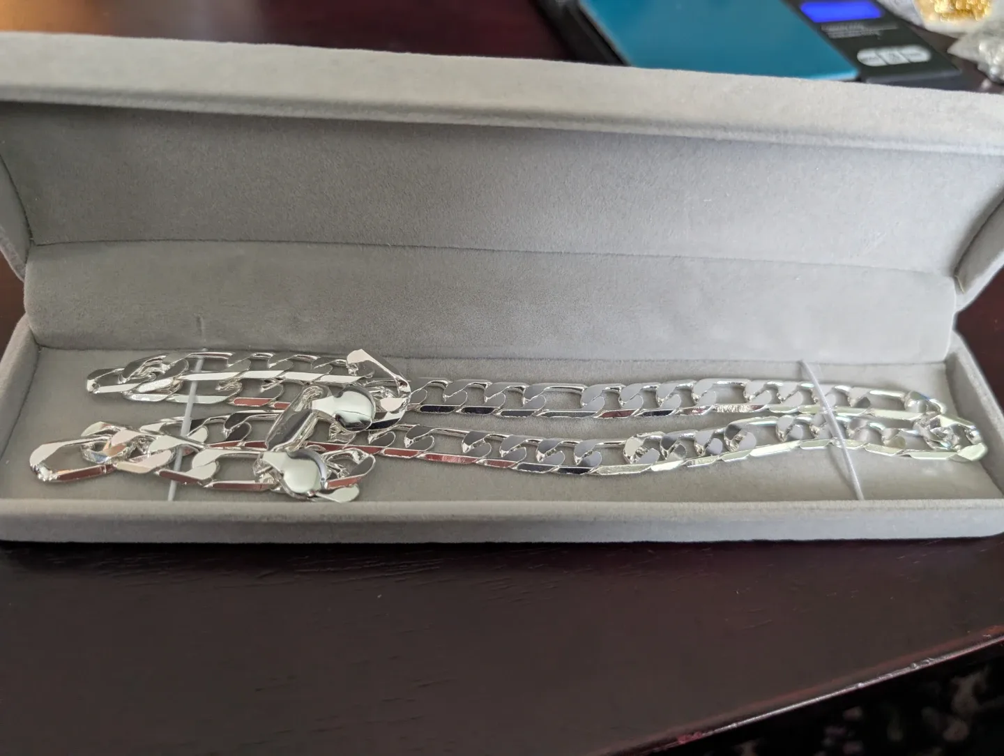 Sterling Silver Figaro Chain Necklace - photo 4