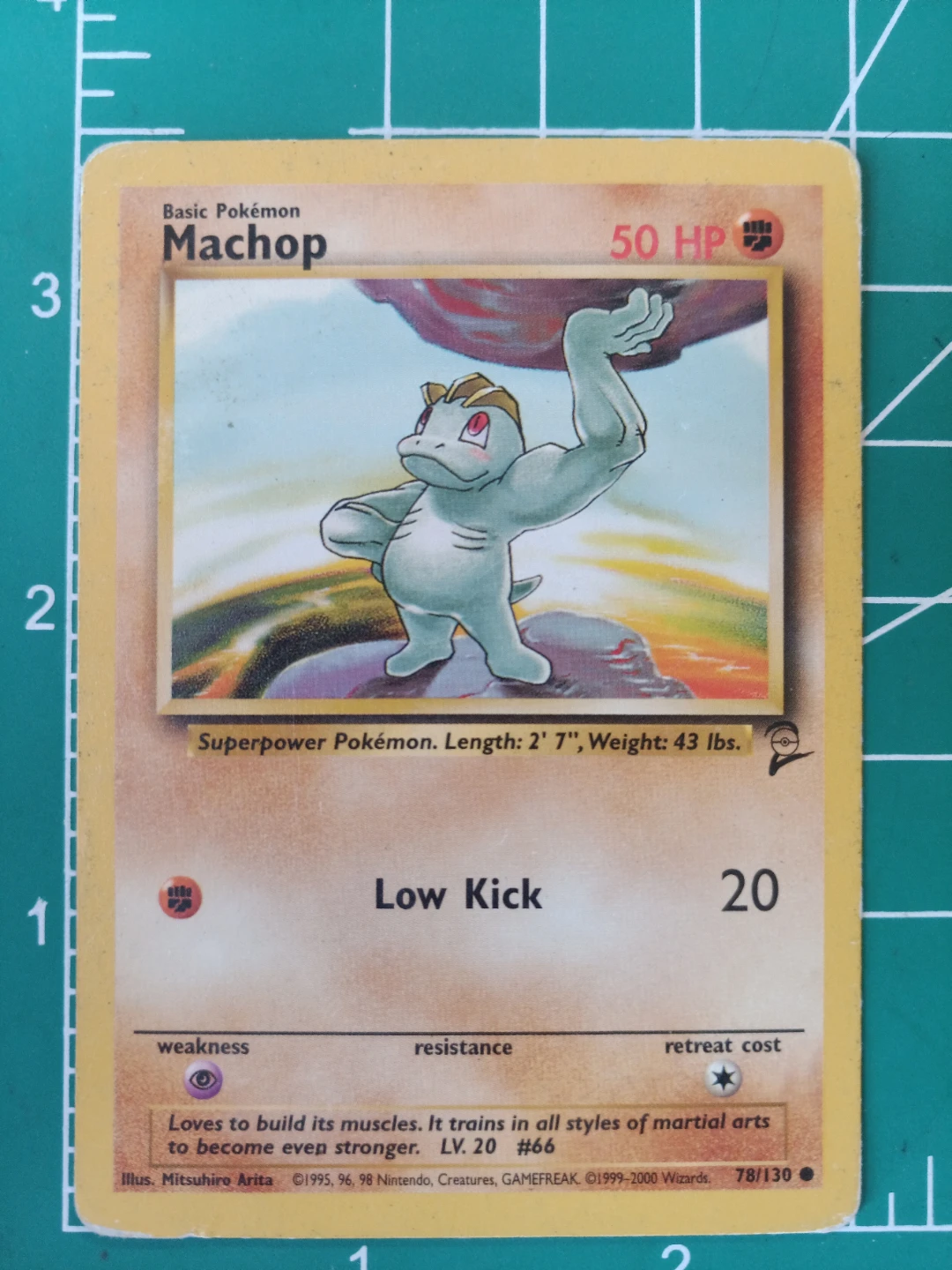 Pokemon Machamp "Low Kick" Trading Card
