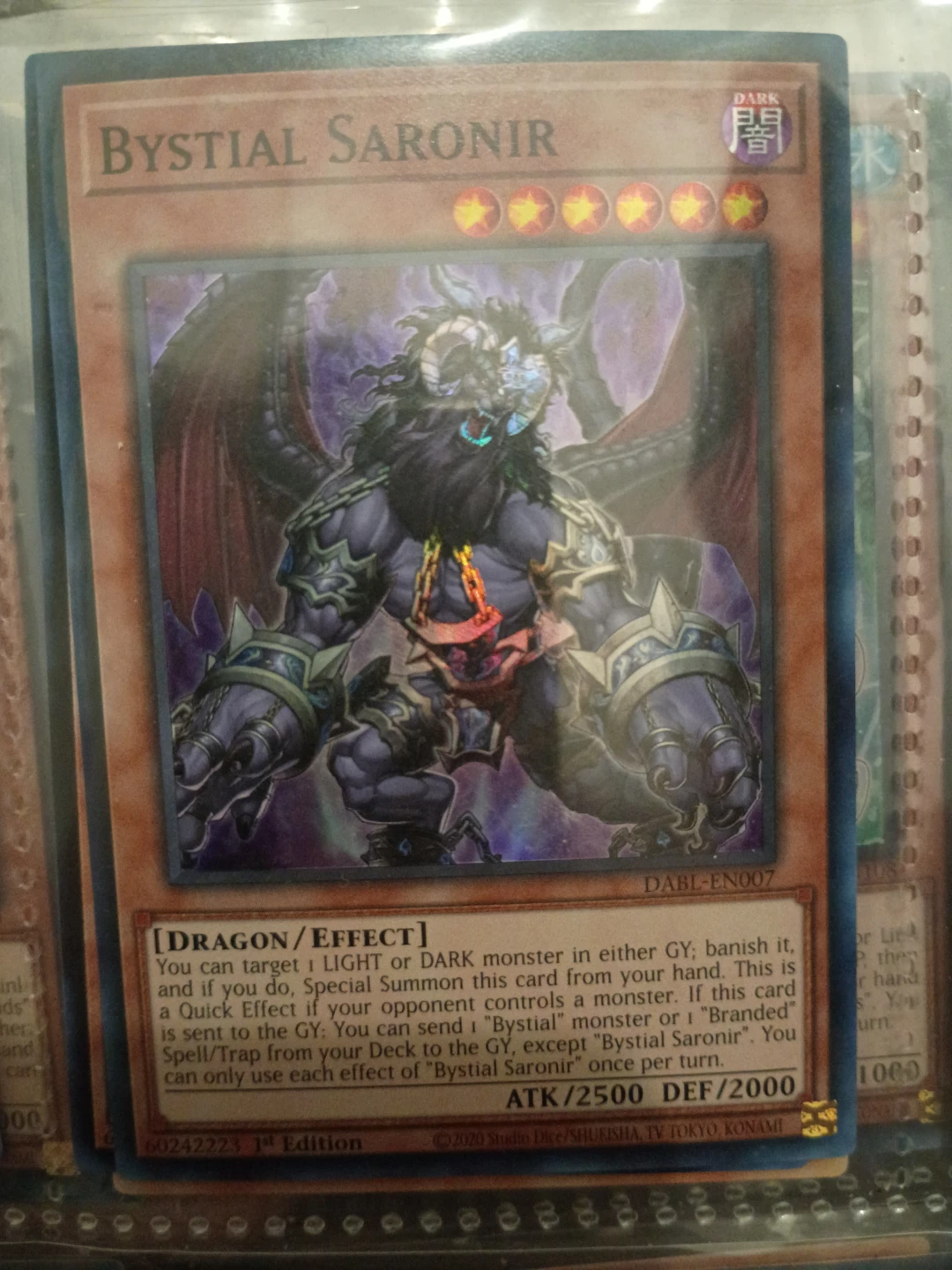 Bystial Saronir Yu-Gi-Oh! TCG Card⚽