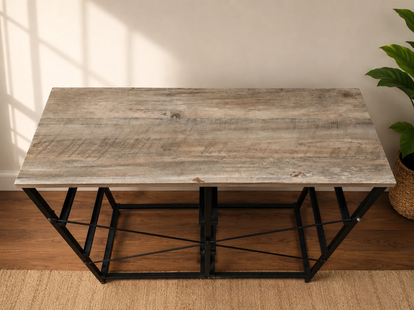Rustic Wood Folding Desk - photo 2