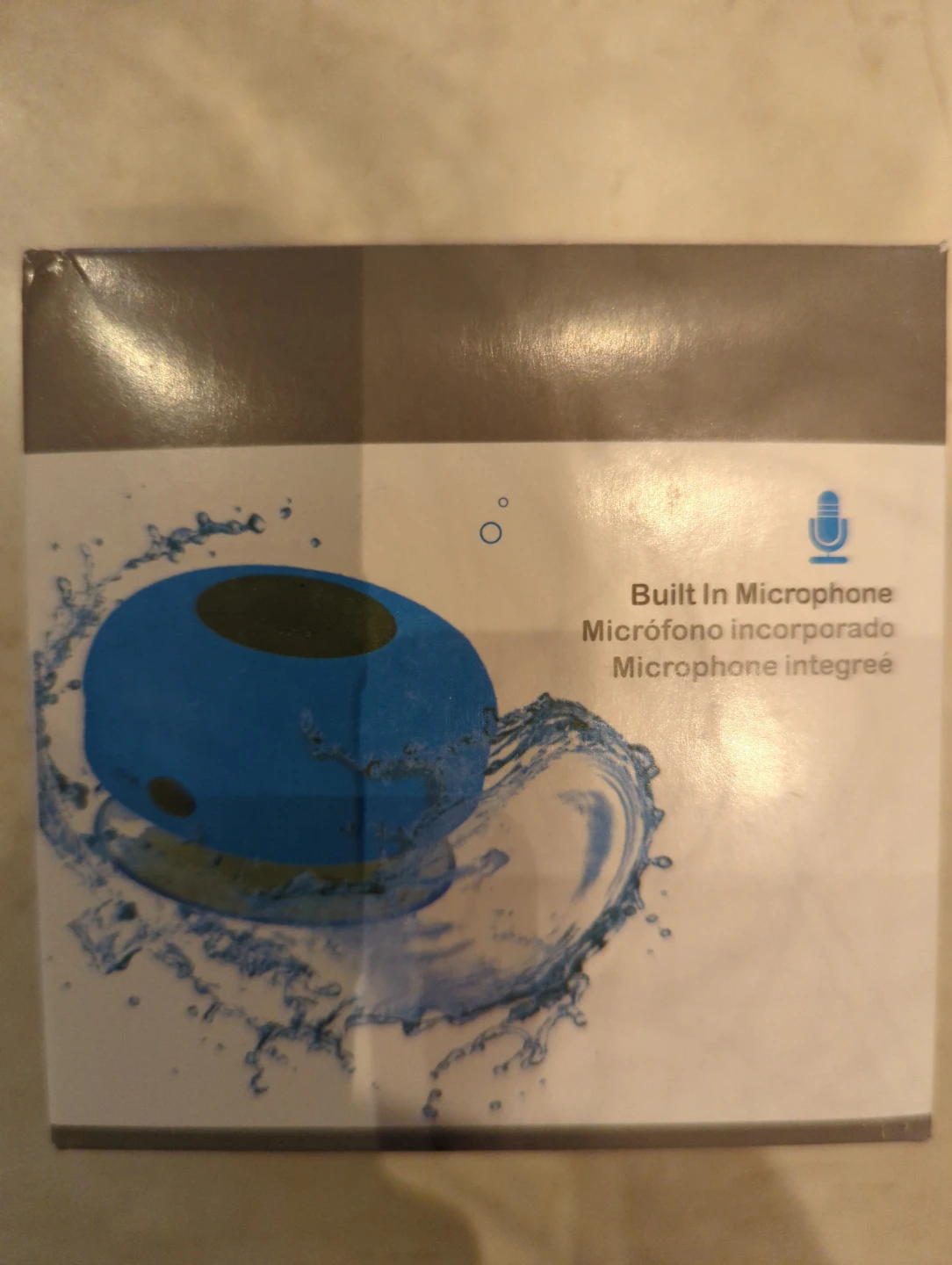Blue Waterproof Bluetooth Speaker with Microphone ⚽