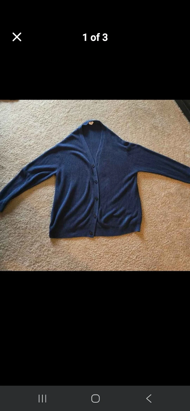 Old Navy Navy Blue Cardigan Sweater XXL Tall