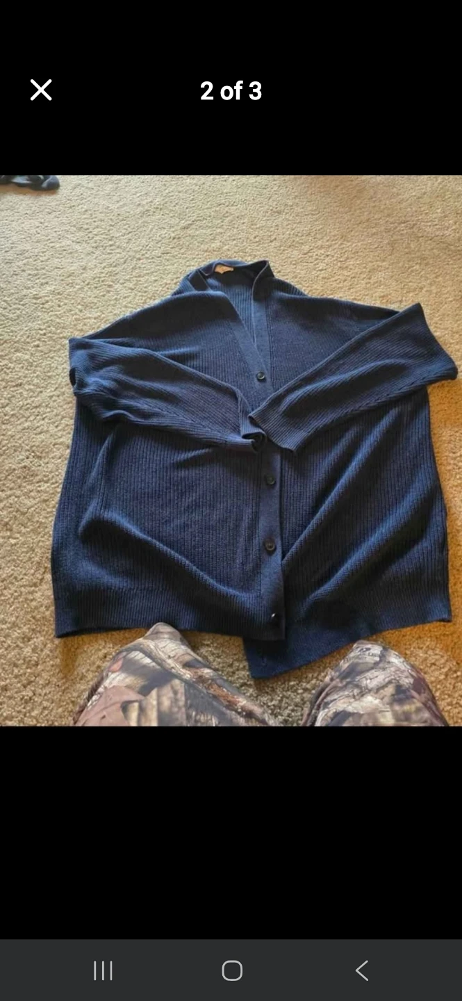 Old Navy Navy Blue Cardigan Sweater XXL Tall - photo 2