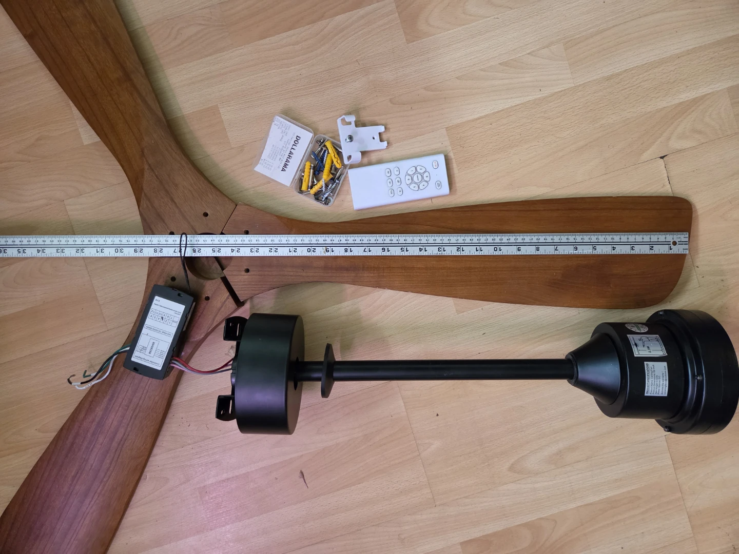 Big Ceiling Fan Wooden blades - photo 2