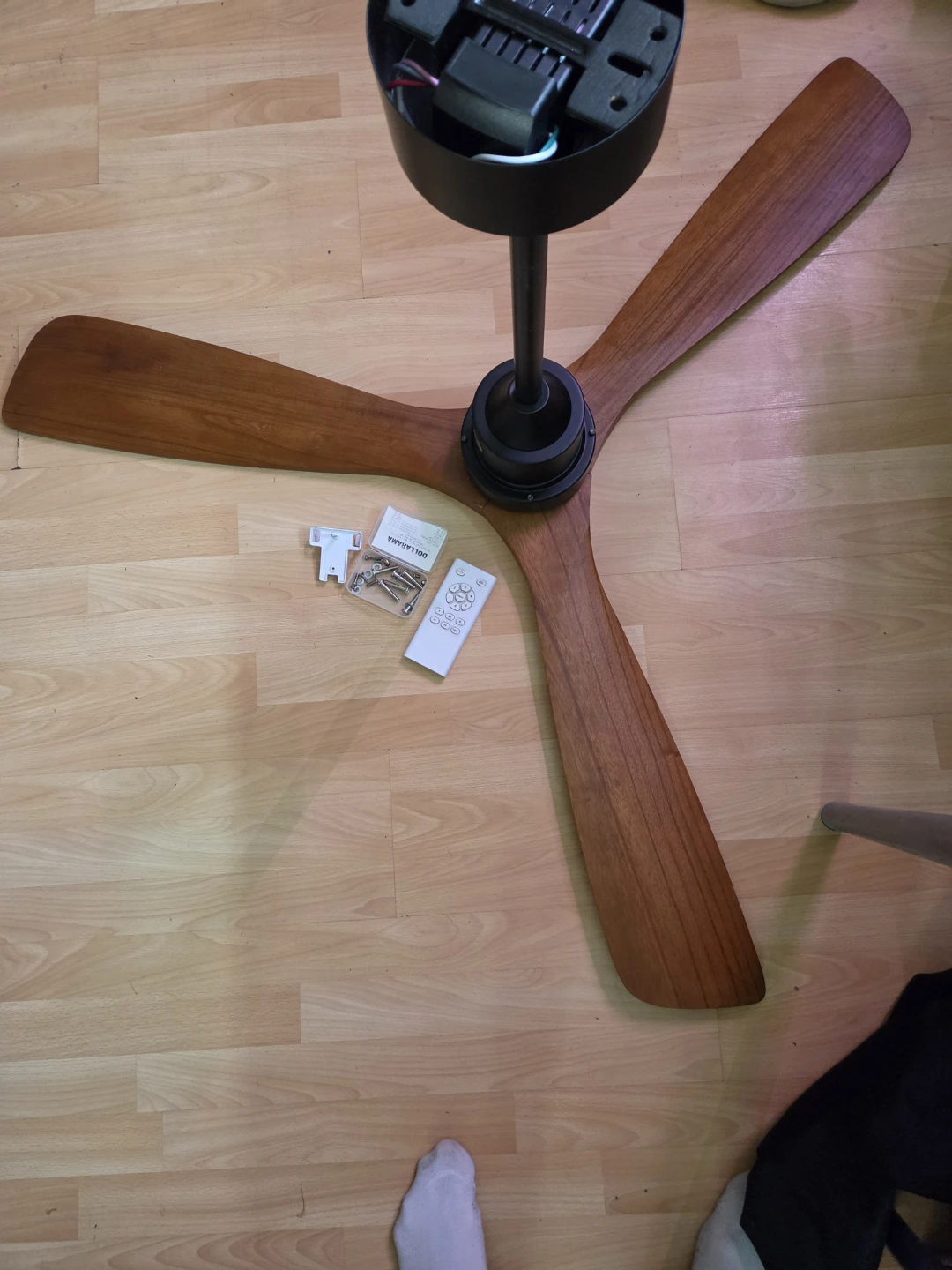 Big Ceiling Fan Wooden blades - photo 3