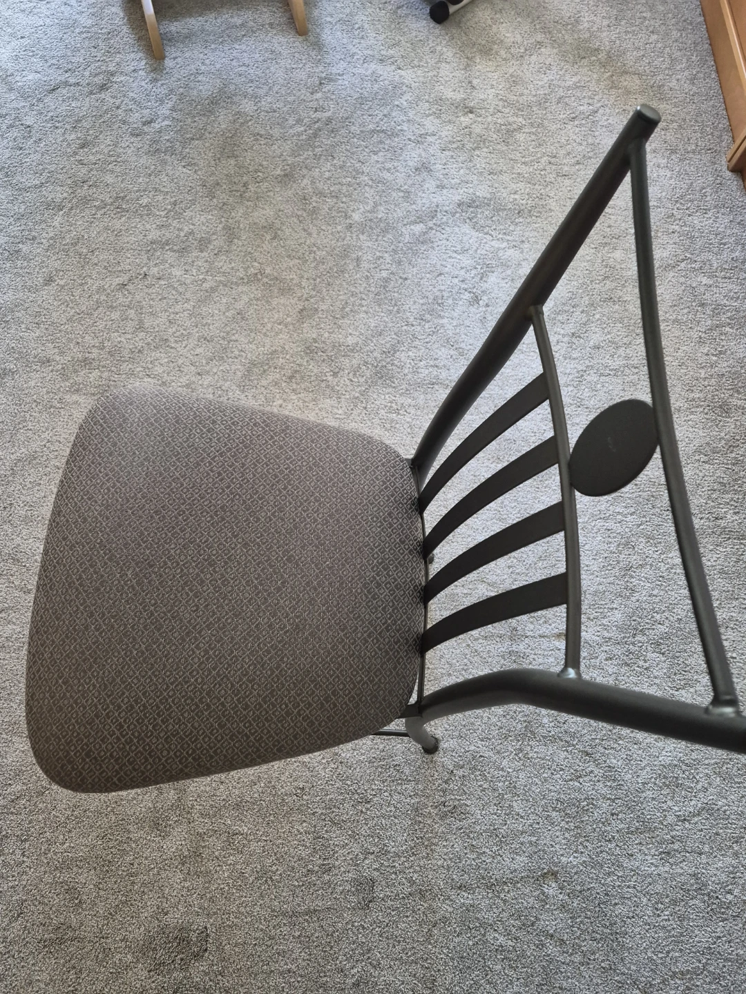 Metal Bar Stool with Padded Seat - photo 2