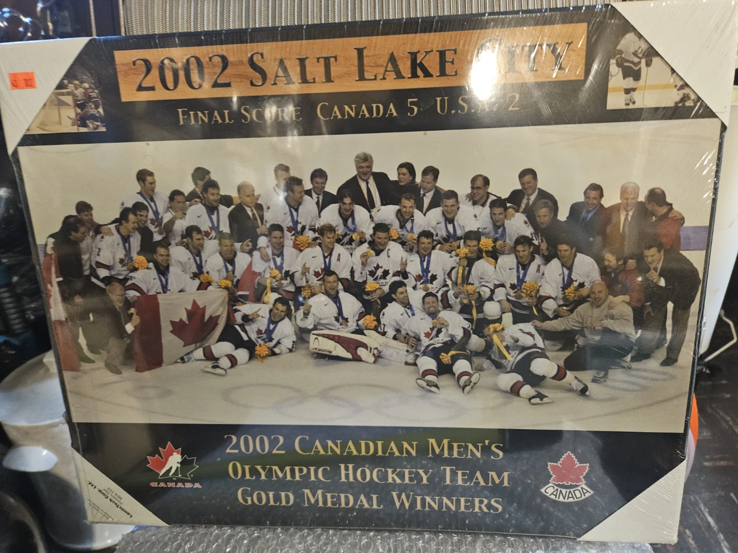 2002 Canadian Men's Olympic Hockey Team Gold Medal Winners Photo - photo 5