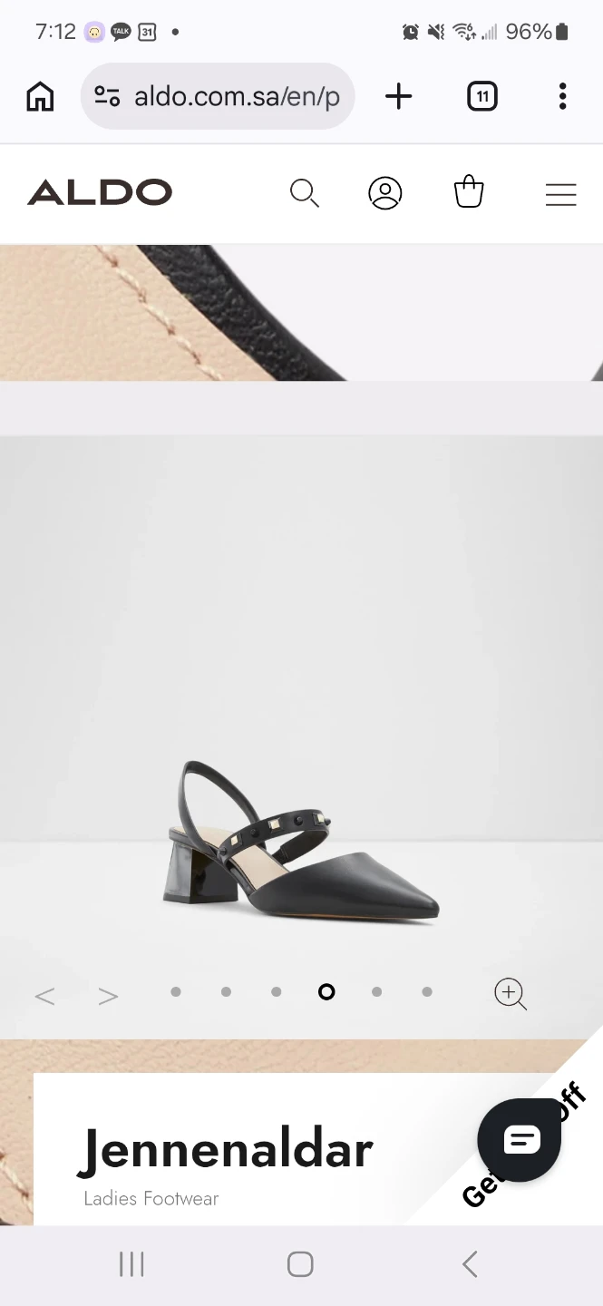 ALDO Jennenaldar Black Studded Slingback Heels - photo 4