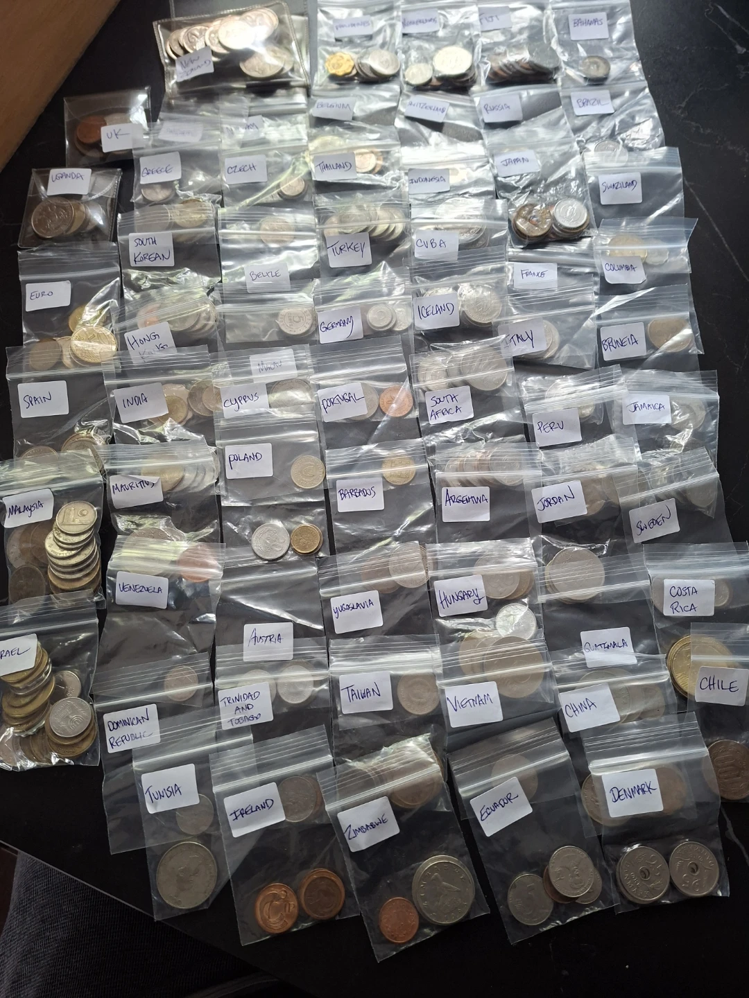 Assorted International Coins 65 different countries - photo 3