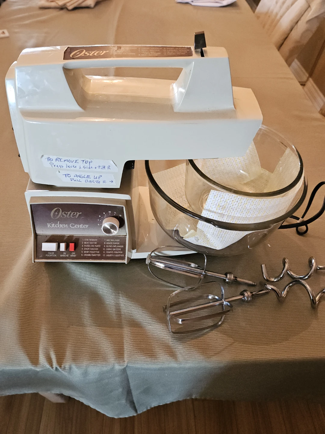 Oster Kitchen Stand Mixer with Bowls, Beaters & Dough Hooks.