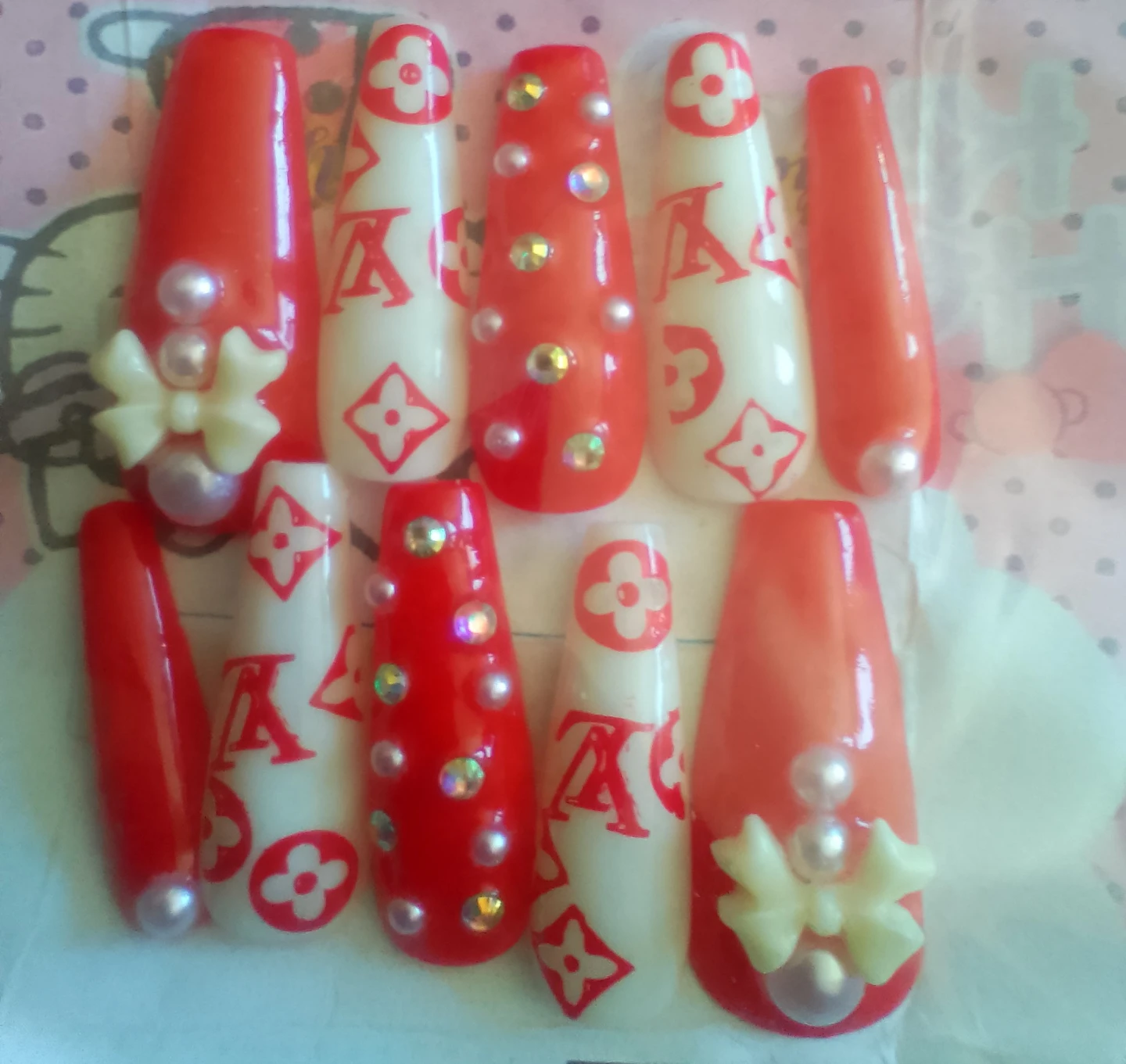 10 individual sets of designer inspired press-on nails - photo 5
