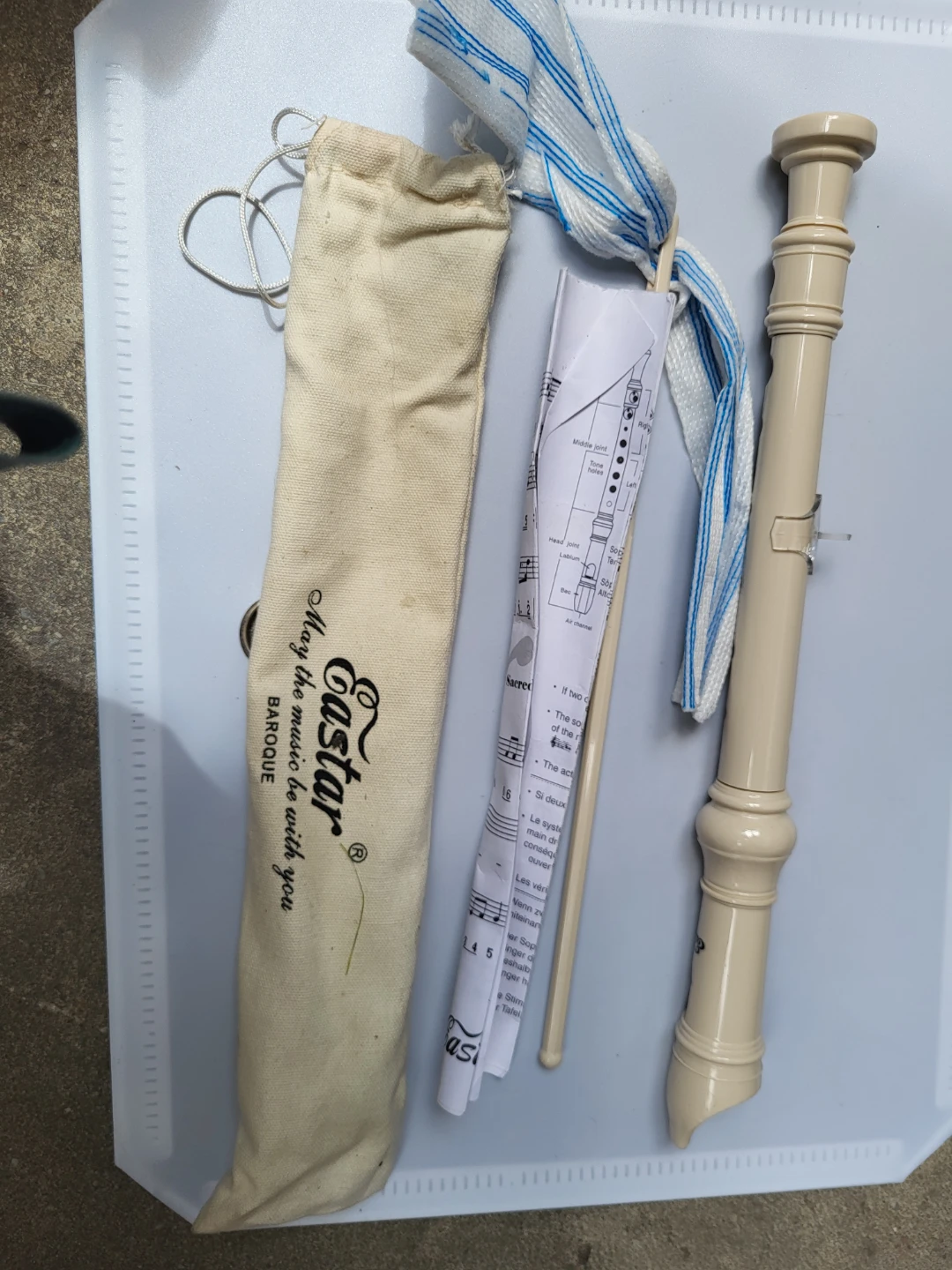 ⚽️ Eastar Baroque Recorder with Case and Music Sheet