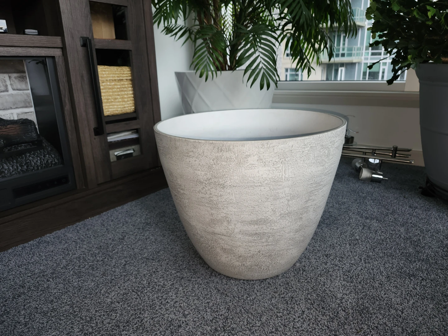 Large Off White Planter Pot
