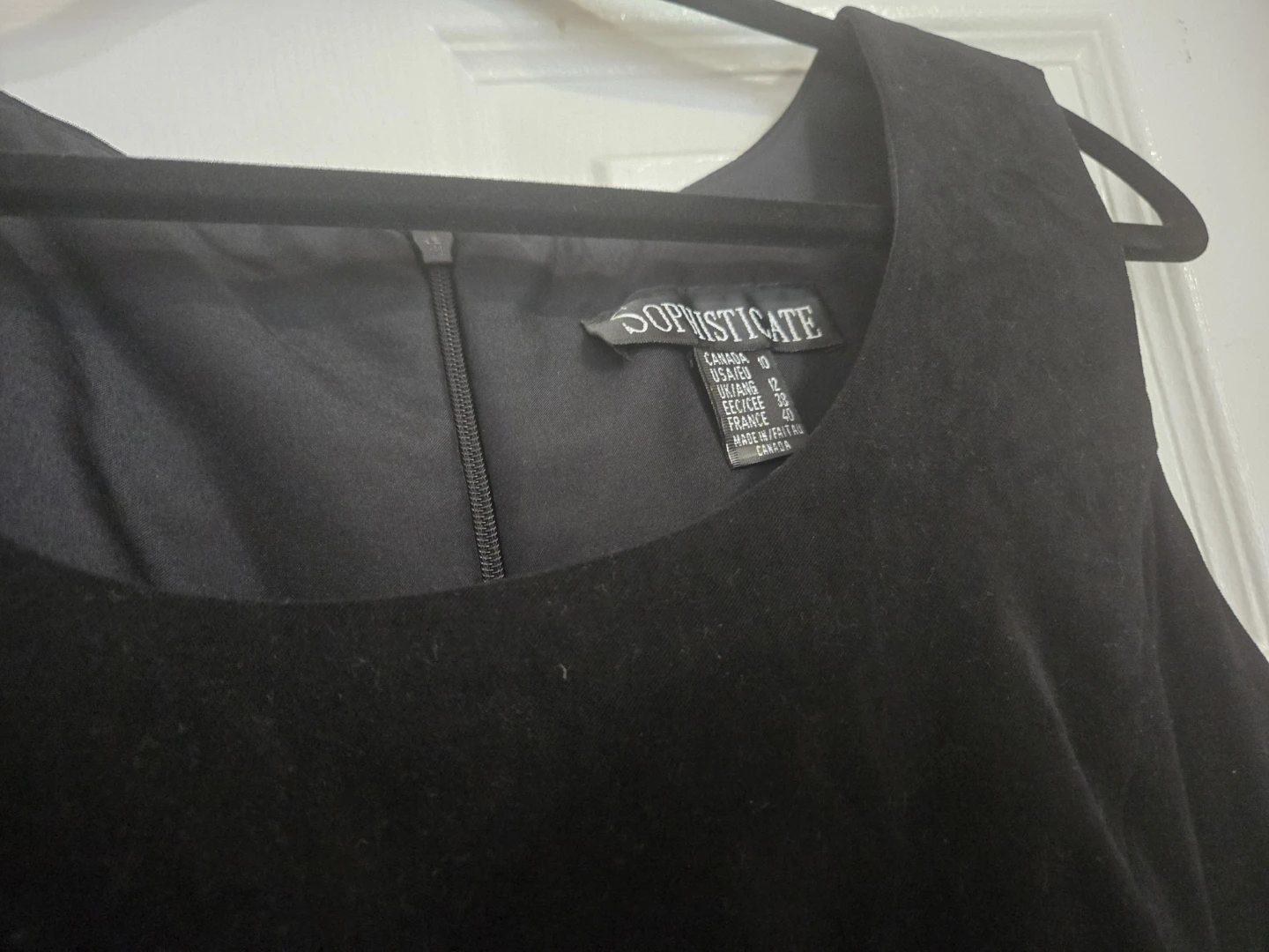 SOPHISTICATE Black Sleeveless Sheath Dress -Size 8 - photo 2