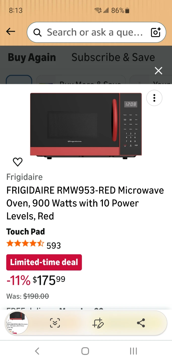 Mighty red microwave - photo 4
