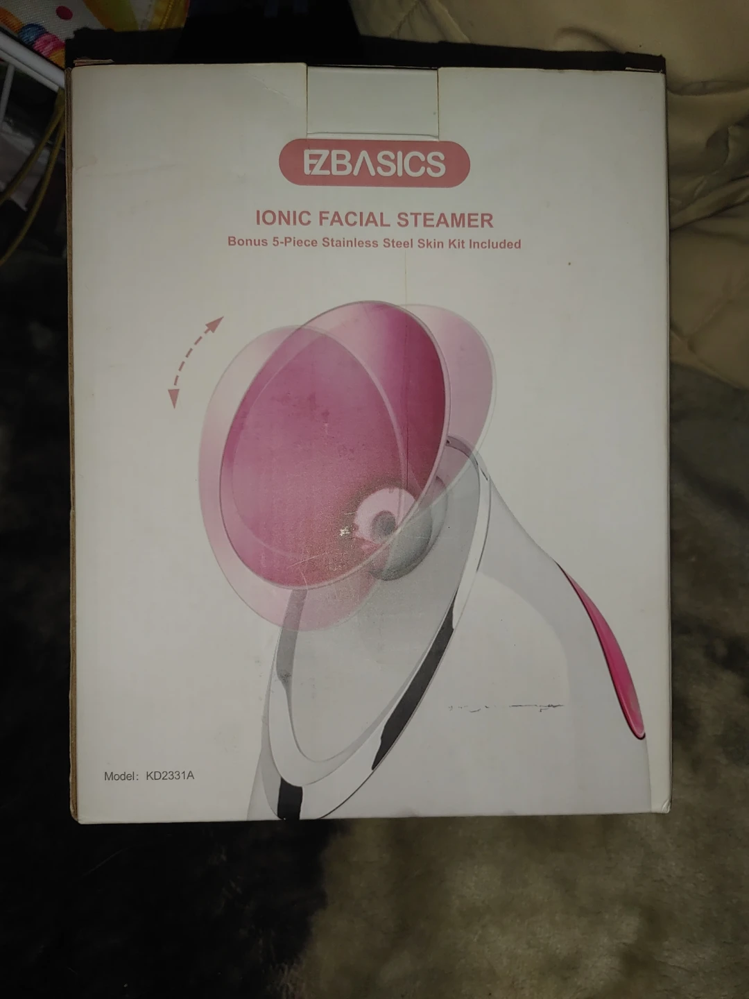 EZBASICS Ionic Facial Steamer with 5-Piece Skin Kit