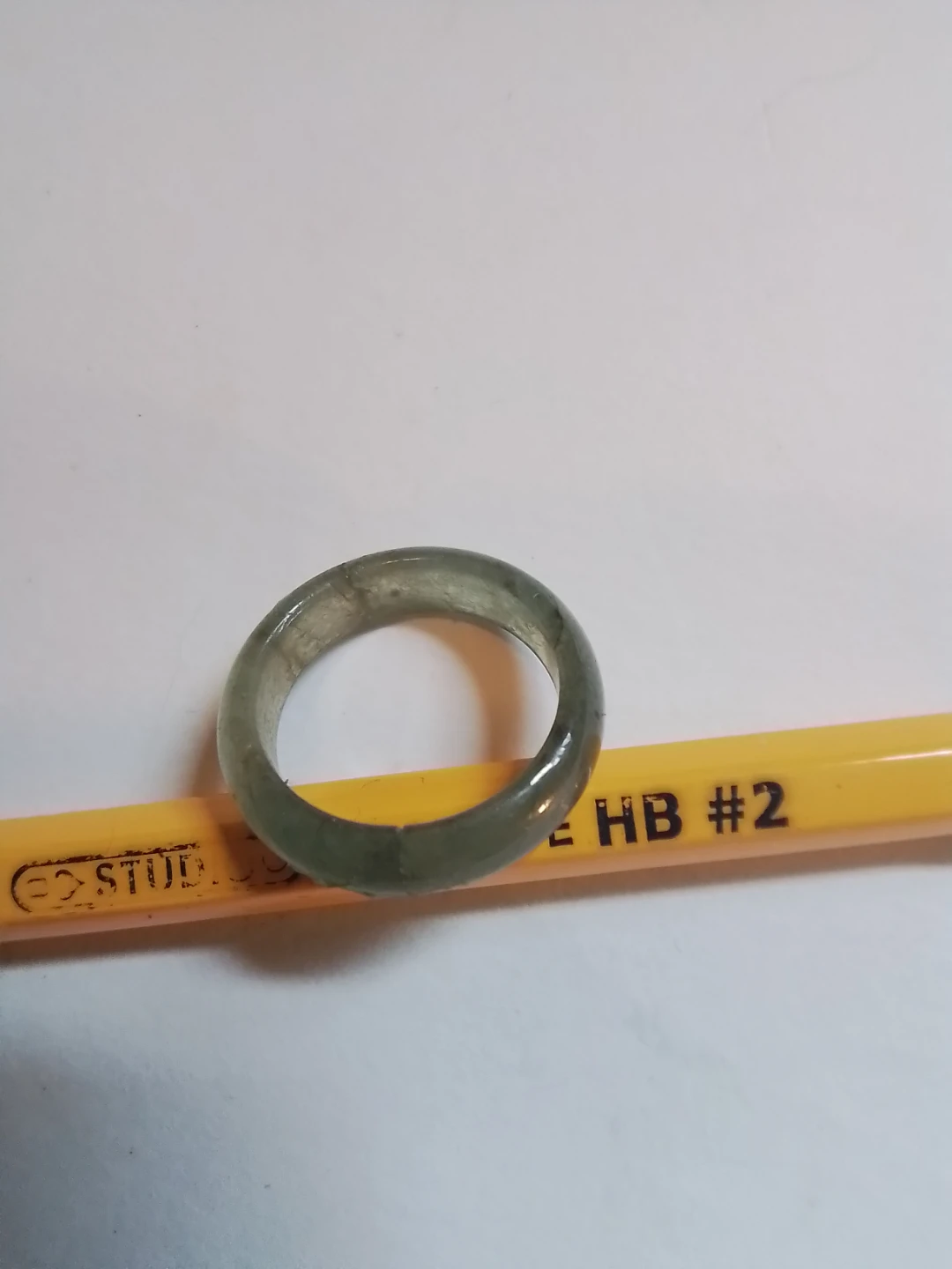 Beautiful Translucent Natural Jadeite Jade Band Ring - photo 5