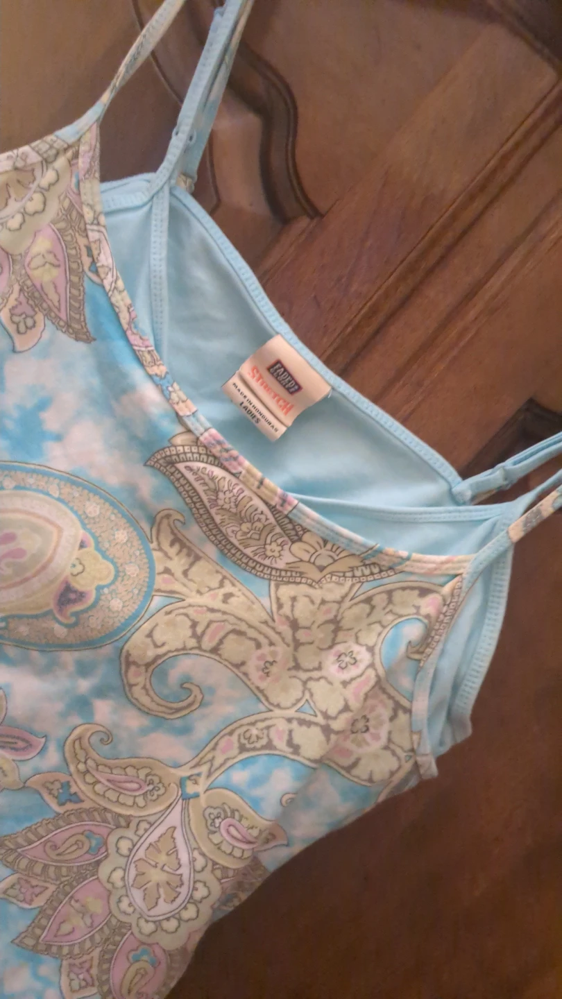 Faded Glory Women's Paisley Tank Top - Size M - photo 4
